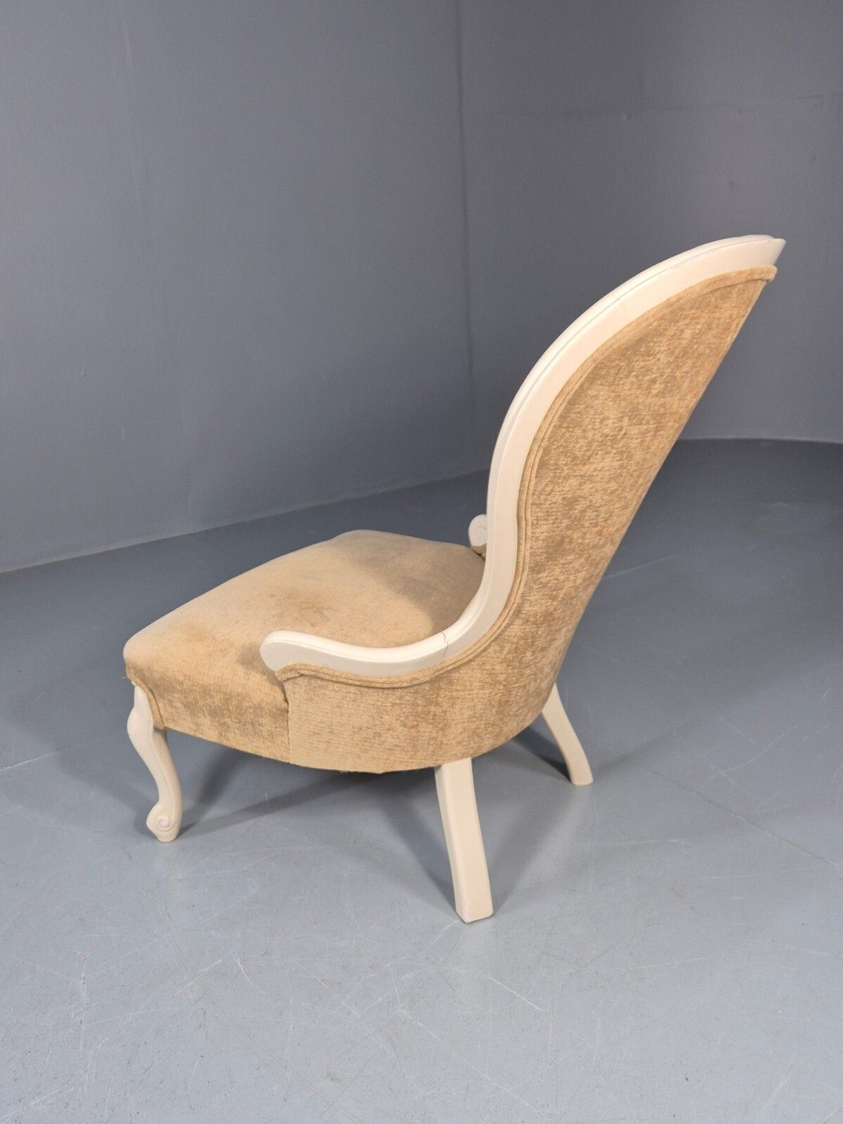 photo vinterior Antique Balloon Back Saloon Chair Victorian Nursing Chair  Eb11221 Vclo