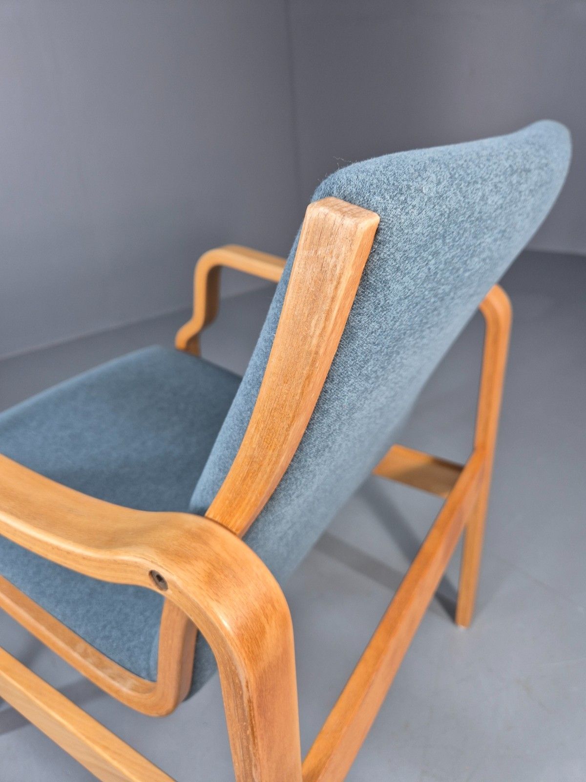 photo for sale Vintage Bentwood Armchair Danish 1970 Retro Farstrup New Upholstery Eb11212 Mben