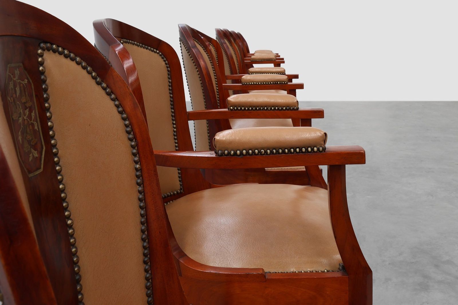 12509.0 Art Deco Chairs From De Coene, Belgium, 1935, Set Of 10 photo