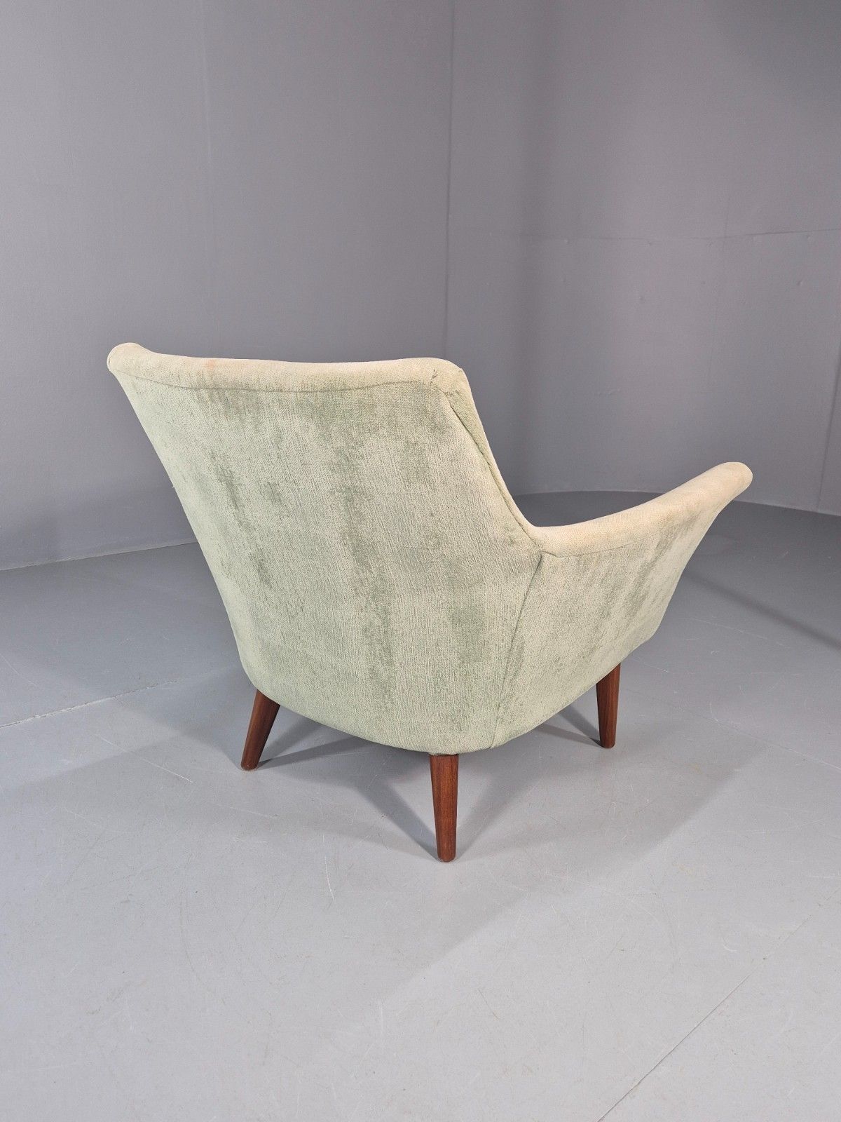 325.0 Mid Century Scandinavian Lounge Chair 1960s Retro Green  Eb11090 Mnor photo