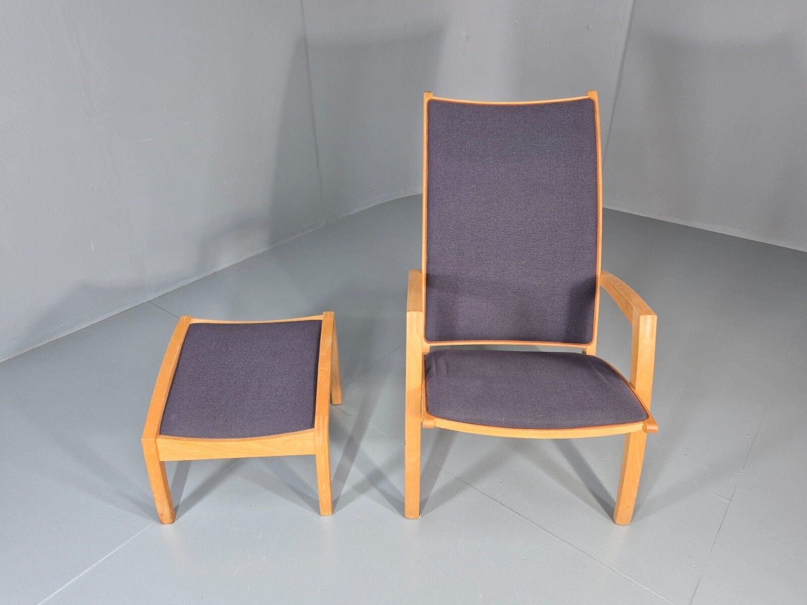 Vintage Danish Lounge Chair And Footstool Luna By Morten Gottler Eb11357 Mnor photo Furniture