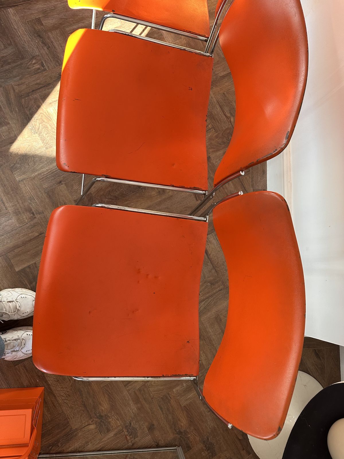 Set Of 5 Original Steel 4/40 Chairs By David Rowland Manufactured By Gf In 1960s (Original Rather Than Howe) photo vinterior