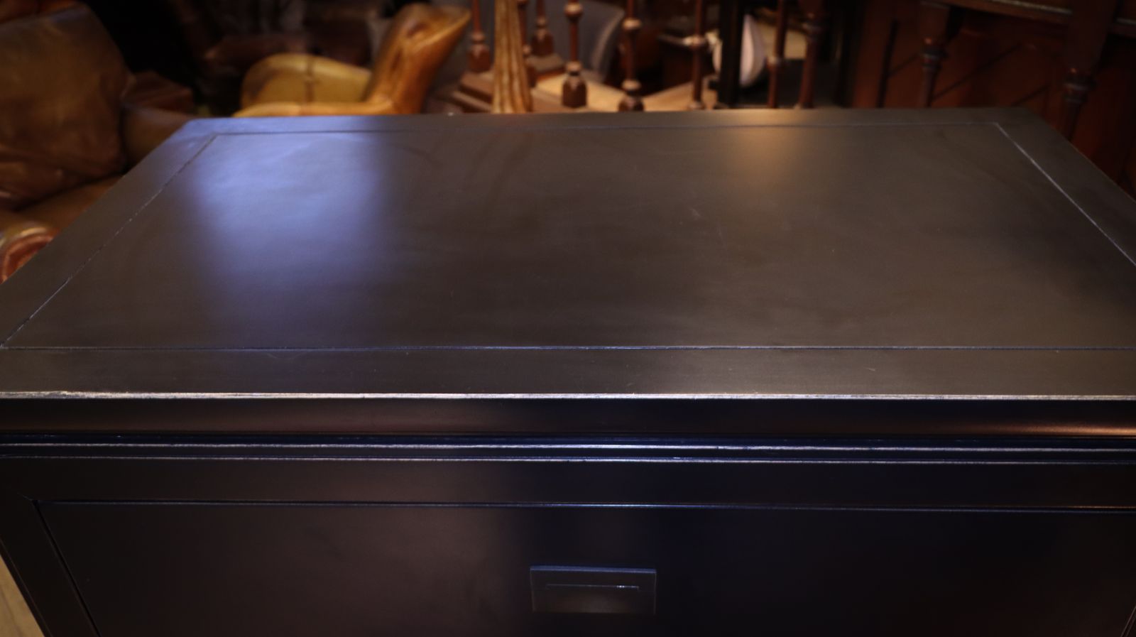 Furniture Stunning Lombok Canton Large Chest Of Drawers Solid Wood Black Ash 5 Drawers photo
