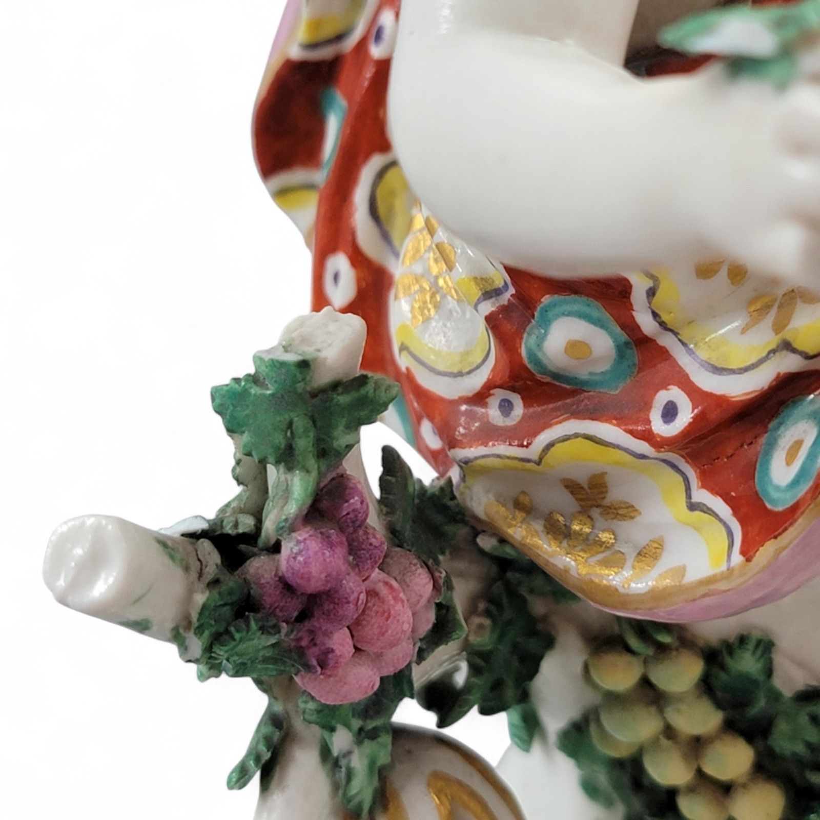 950.0 Antique Georgian Chelsea Porcelain Summer And Autumn Candlesticks C.1775–1783 photo