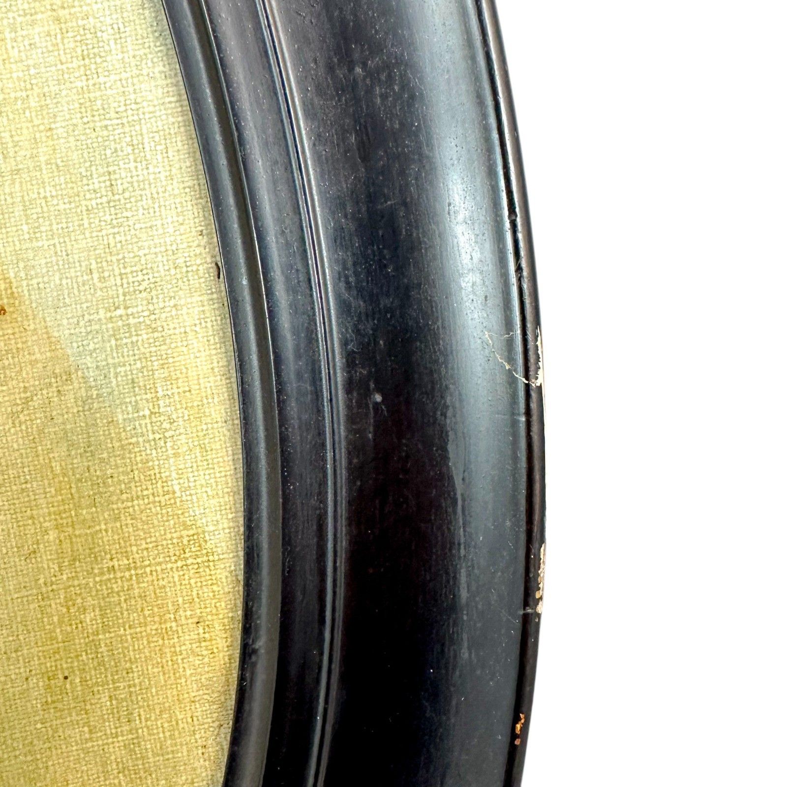 photo buy “Childhood” 1930 Oil Painting By Bown Jones – Oval Ebonised Frame