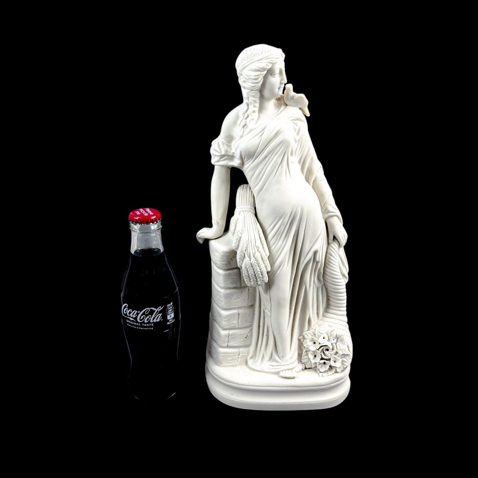 Antique Victorian Parian Ware Porcelain Neoclassical Figure, Late 19th Century photo for sale