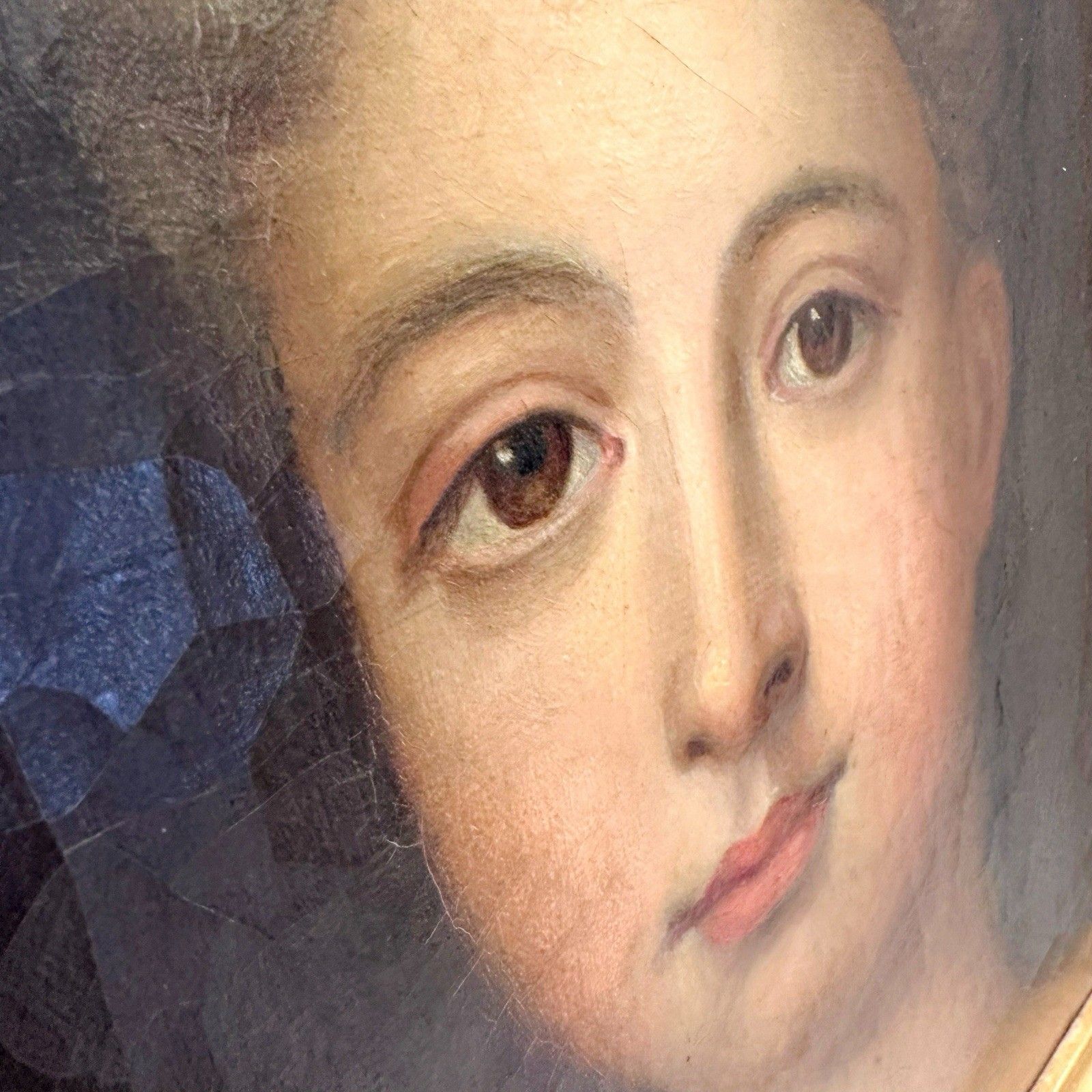 Louis XV 19th Century Portrait In The Style Of Jean Marc Nattier, Oil On Canvas photo 2500.0