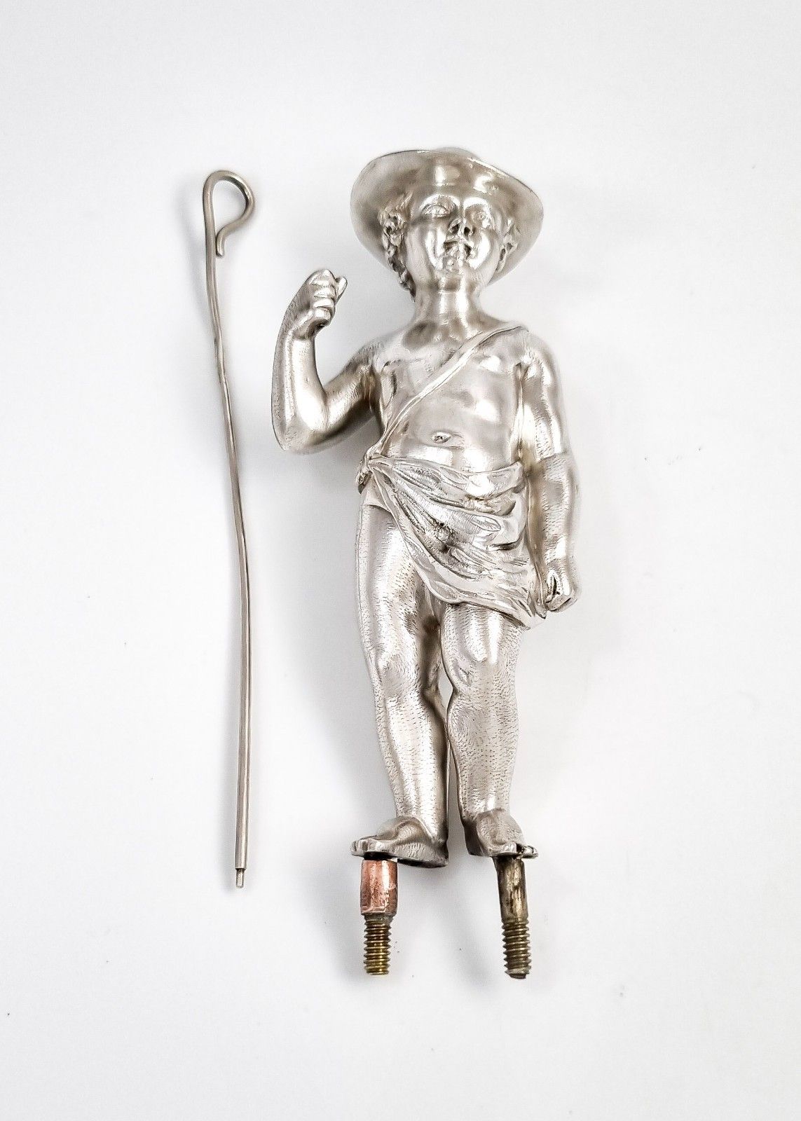 photo furniture Victorian Edward & John Barnard Victorian Sterling Silver Shepherd Boy, C. 1860s