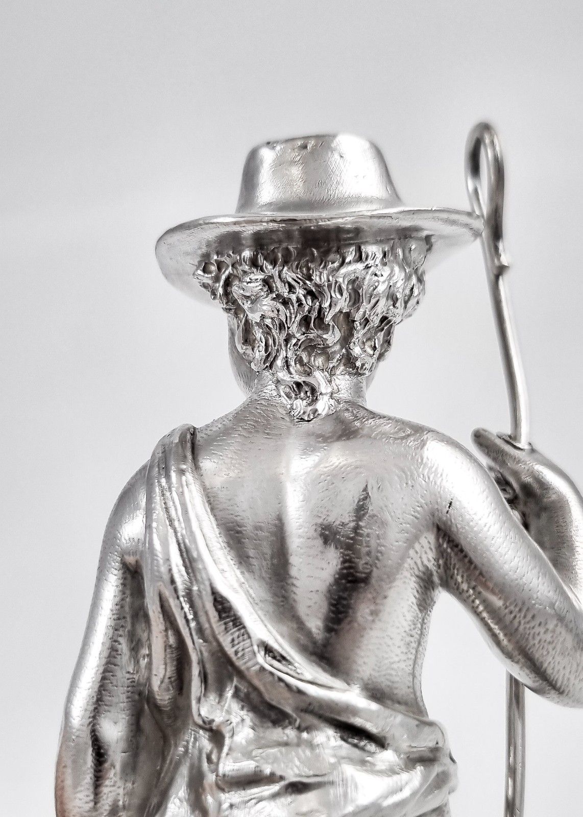 photo buy Victorian Edward & John Barnard Victorian Sterling Silver Shepherd Boy, C. 1860s
