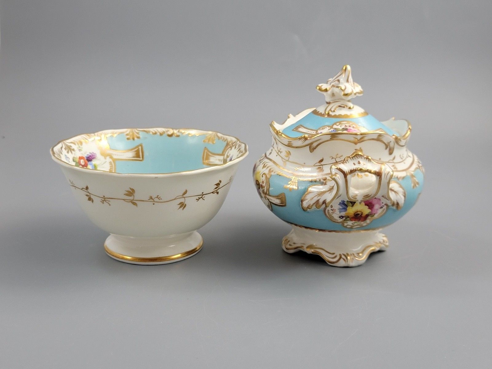 photo vintage Old Paris Porcelain Tea Service, Petit Style, Louis Philippe I Period, C. 1840