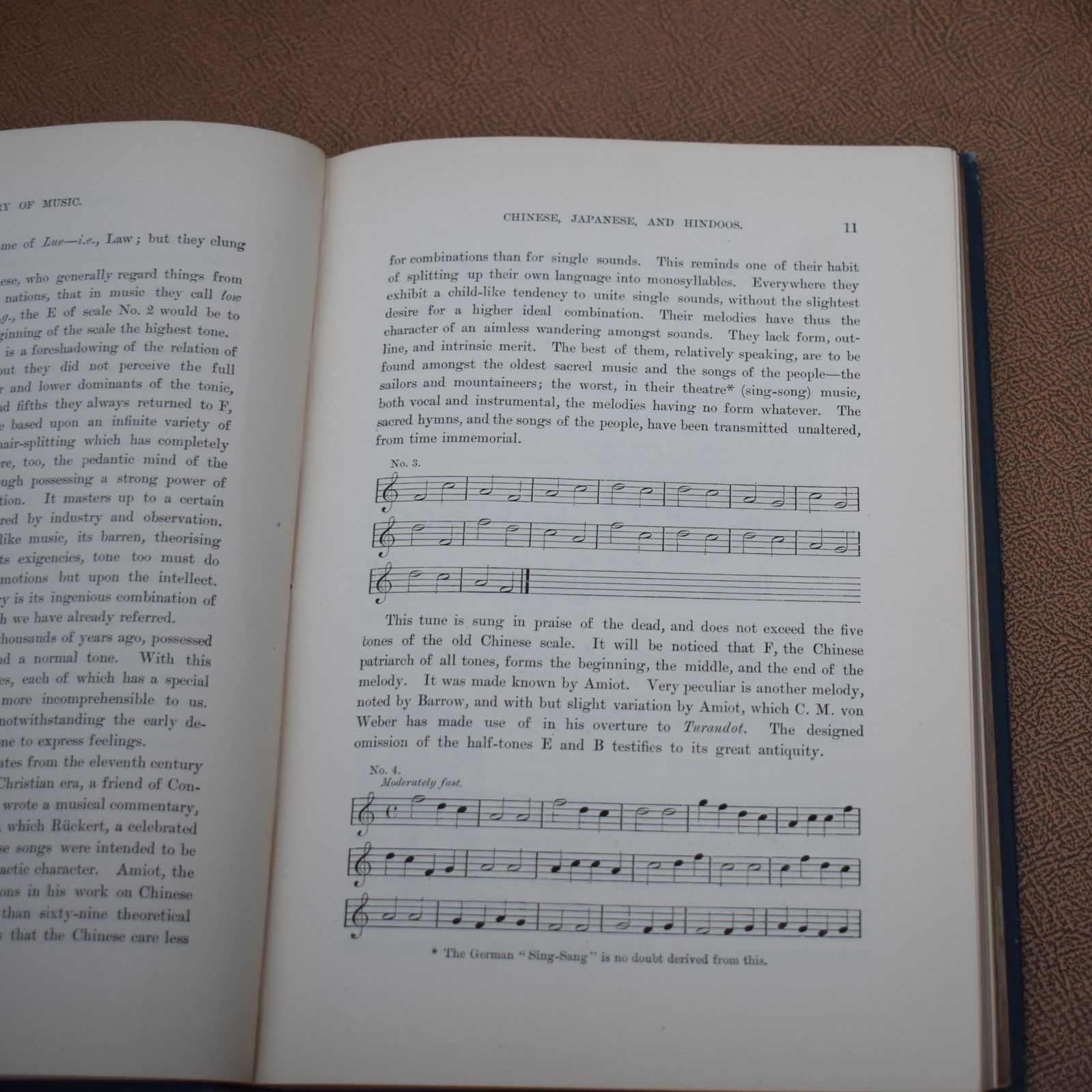 Antique History Of Music Emil Naumann Gilt Embossed Special Edition Book Pair photo for sale