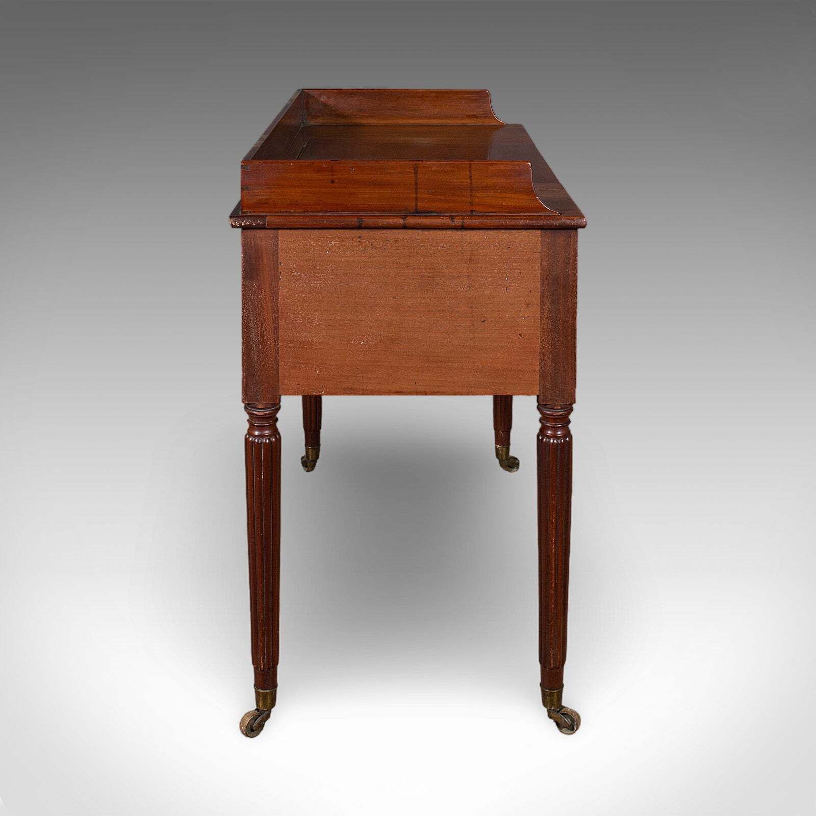 Antique Writing Table, English, Kneehole Desk, Home Office, Study, Regency, 1820 photo Furniture