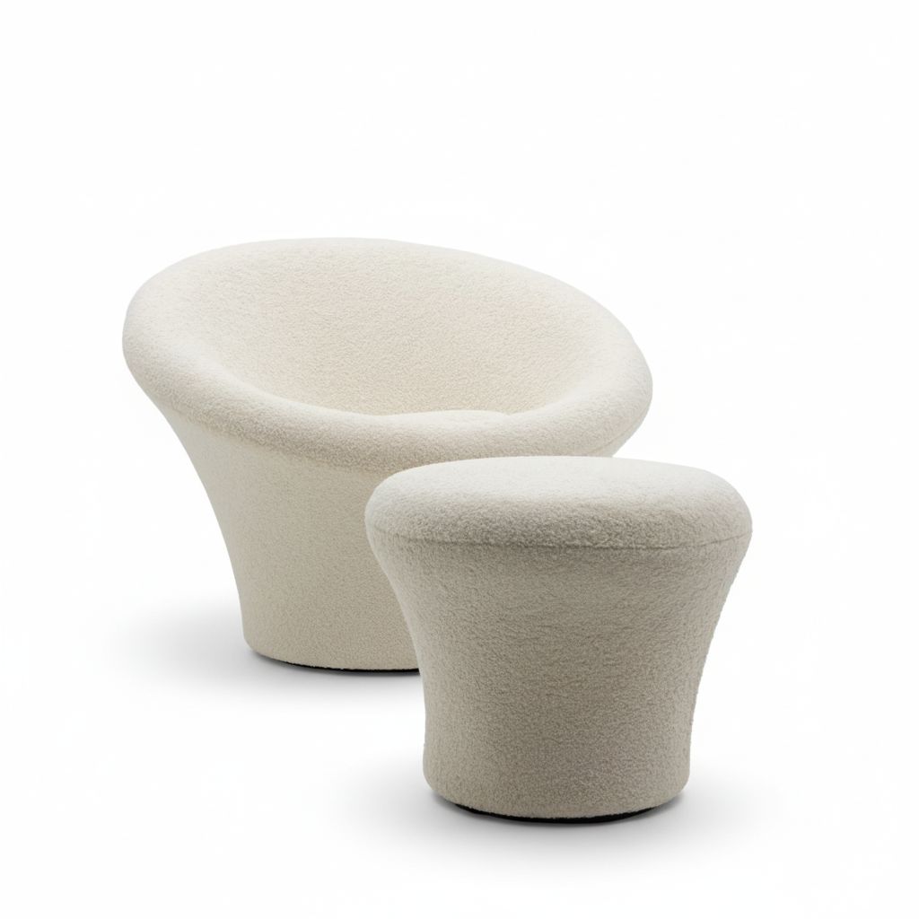 Pierre Paulin For Artifort Mushroom Lounge Chair And Ottoman