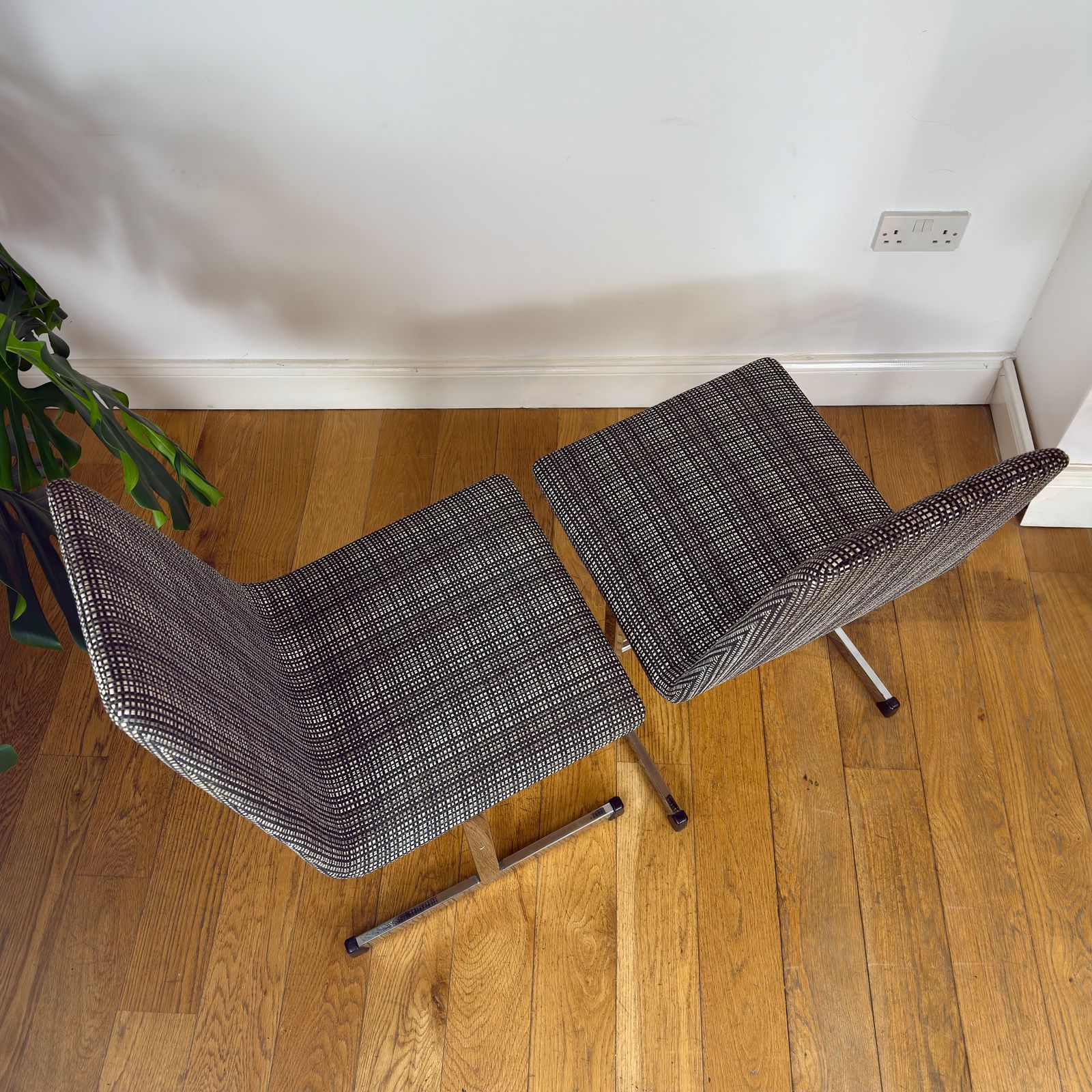 Pair Of Mid Century Pieff 'Lisse' Chairs photo vinterior