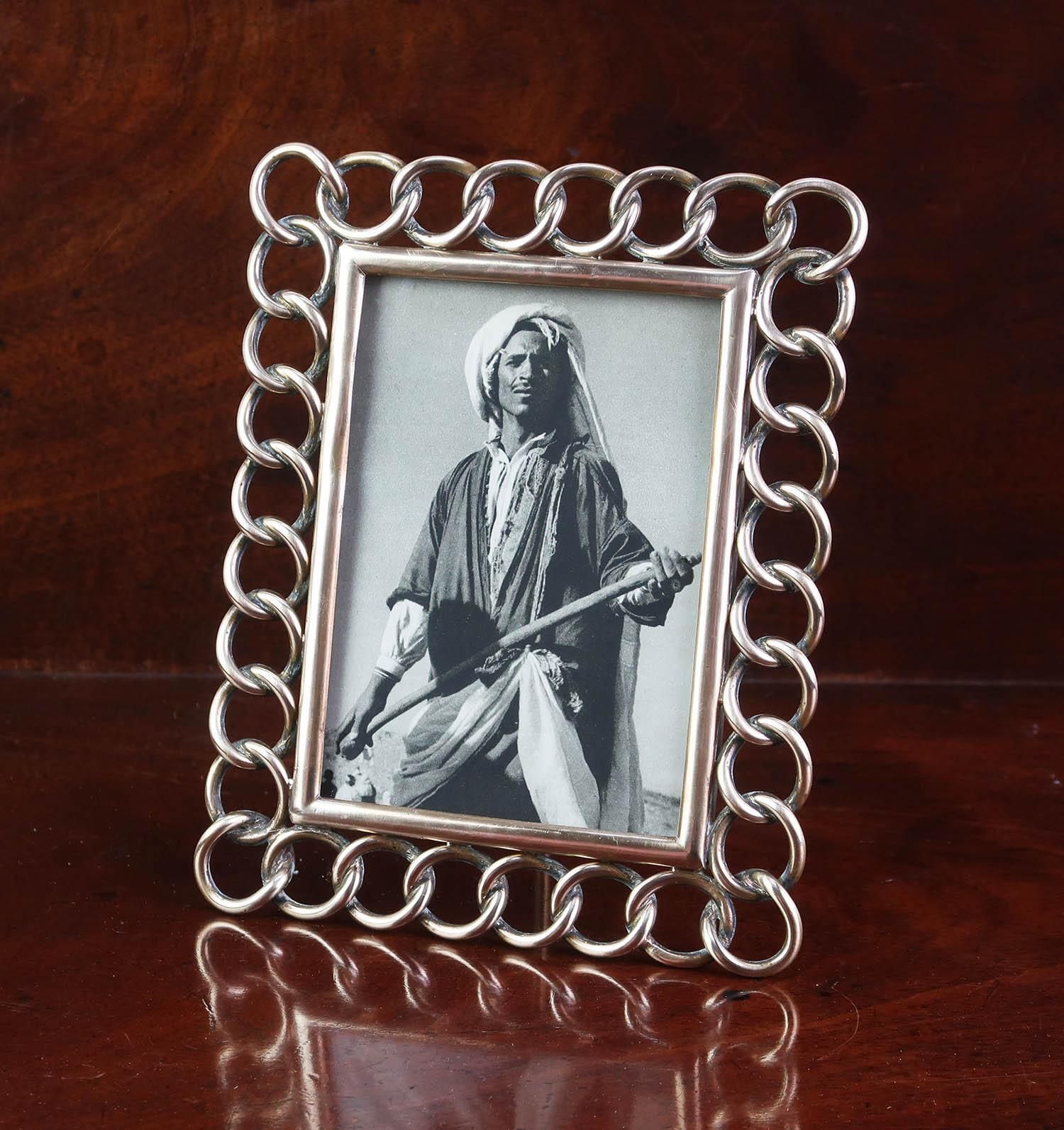 Antique Brass Ring Photograph Frame. English, Late 19th Century photo for sale
