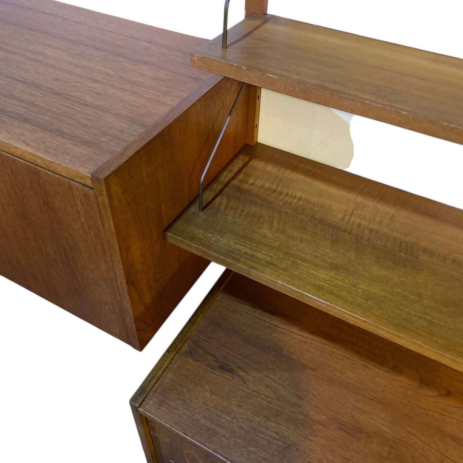 photo for sale Danish Wall Unit Poul Cadovius Desk Cupboard Drawers Shelves