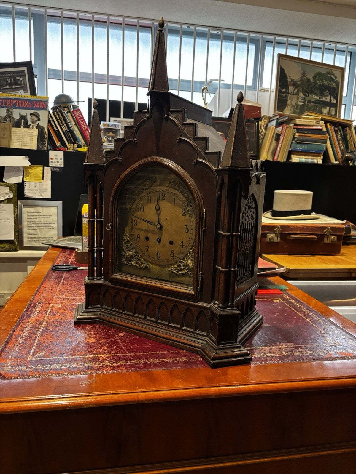 Impressive Gothic Fusee Bracket Clock On Pedestal. photo Home Decor