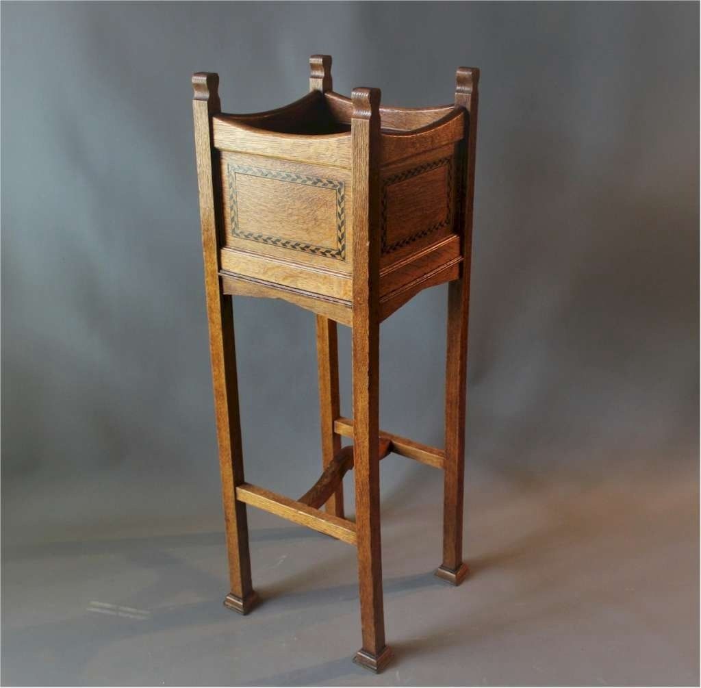 Arts And Crafts Shapland And Petter Planter In Oak photo 395.0