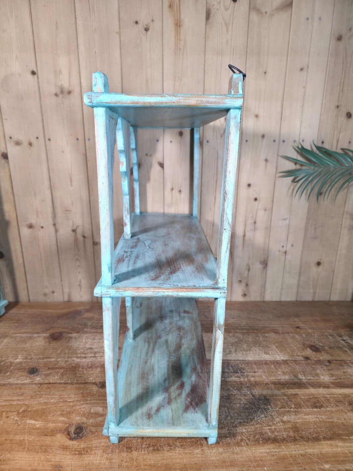 Vintage Reclaimed Indian Solid Wooded Arched Temple Wall Display Shelf Shelves photo buy