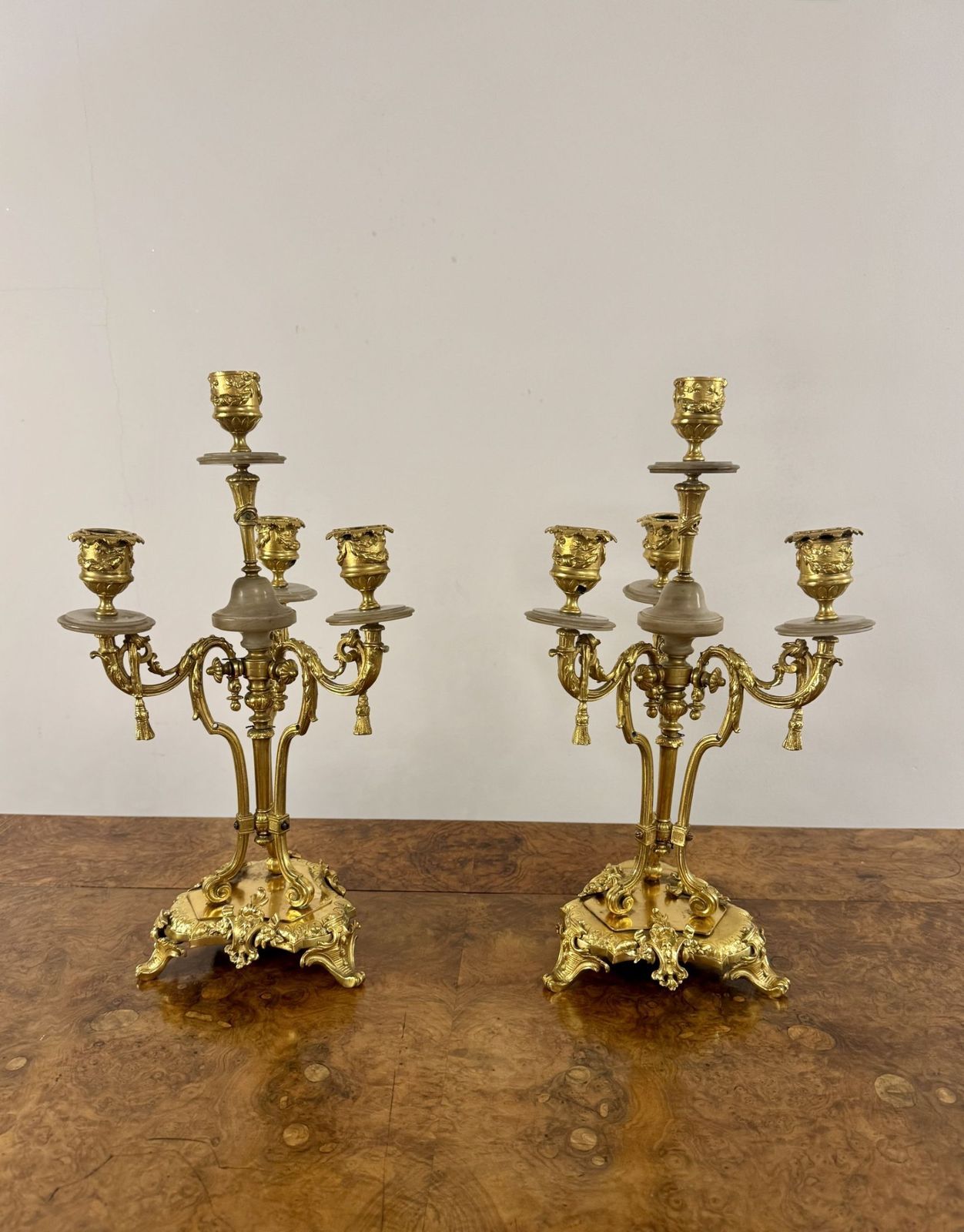 Magnificent Quality Pair Of Antique 19th Century Candelabras