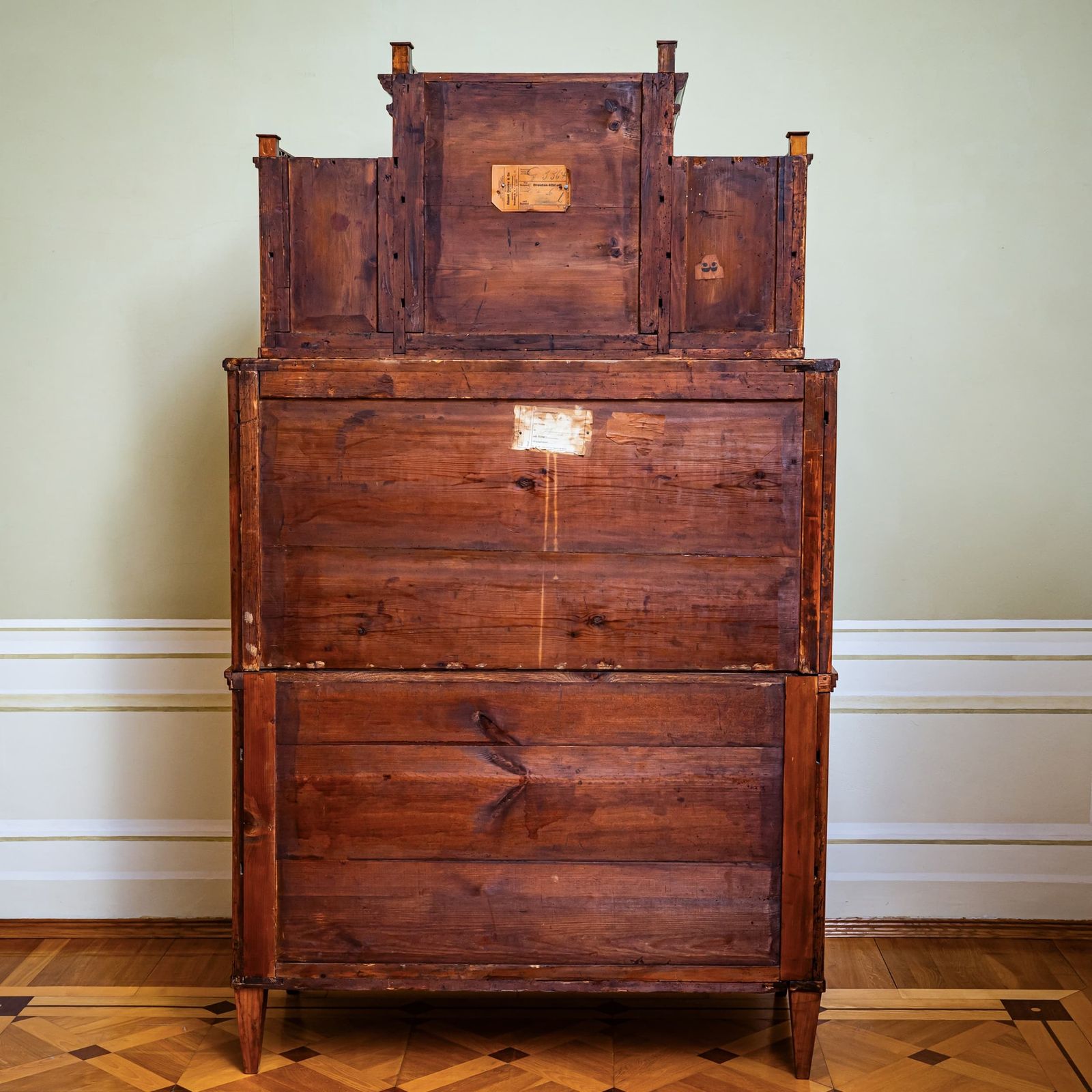 Biedermeier Secretary Desk With Upper Cabinet, Central Germany, Circa 1820 photo for sale