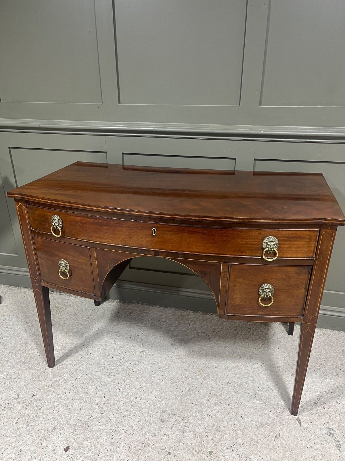 Georgian Desk Knee Hole Style Antique Desk Early 1800’s photo furniture