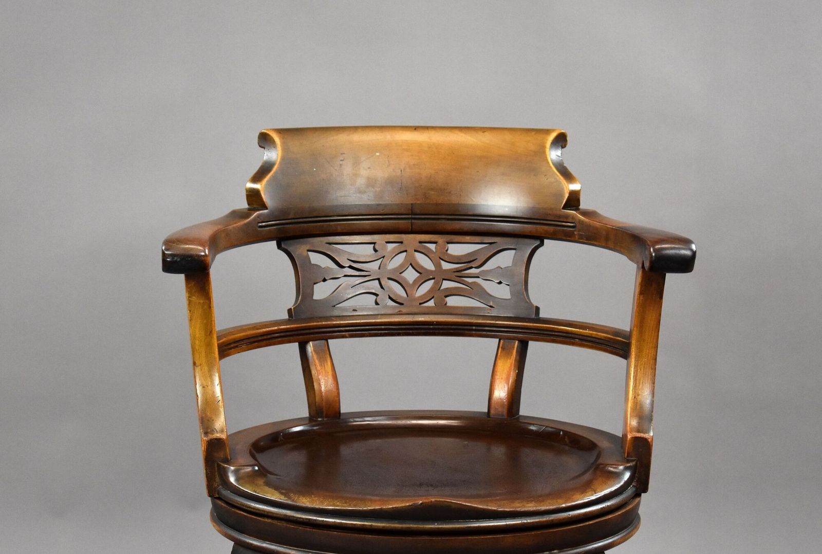 Edwardian Mahogany Desk Chair, 1900s photo for sale