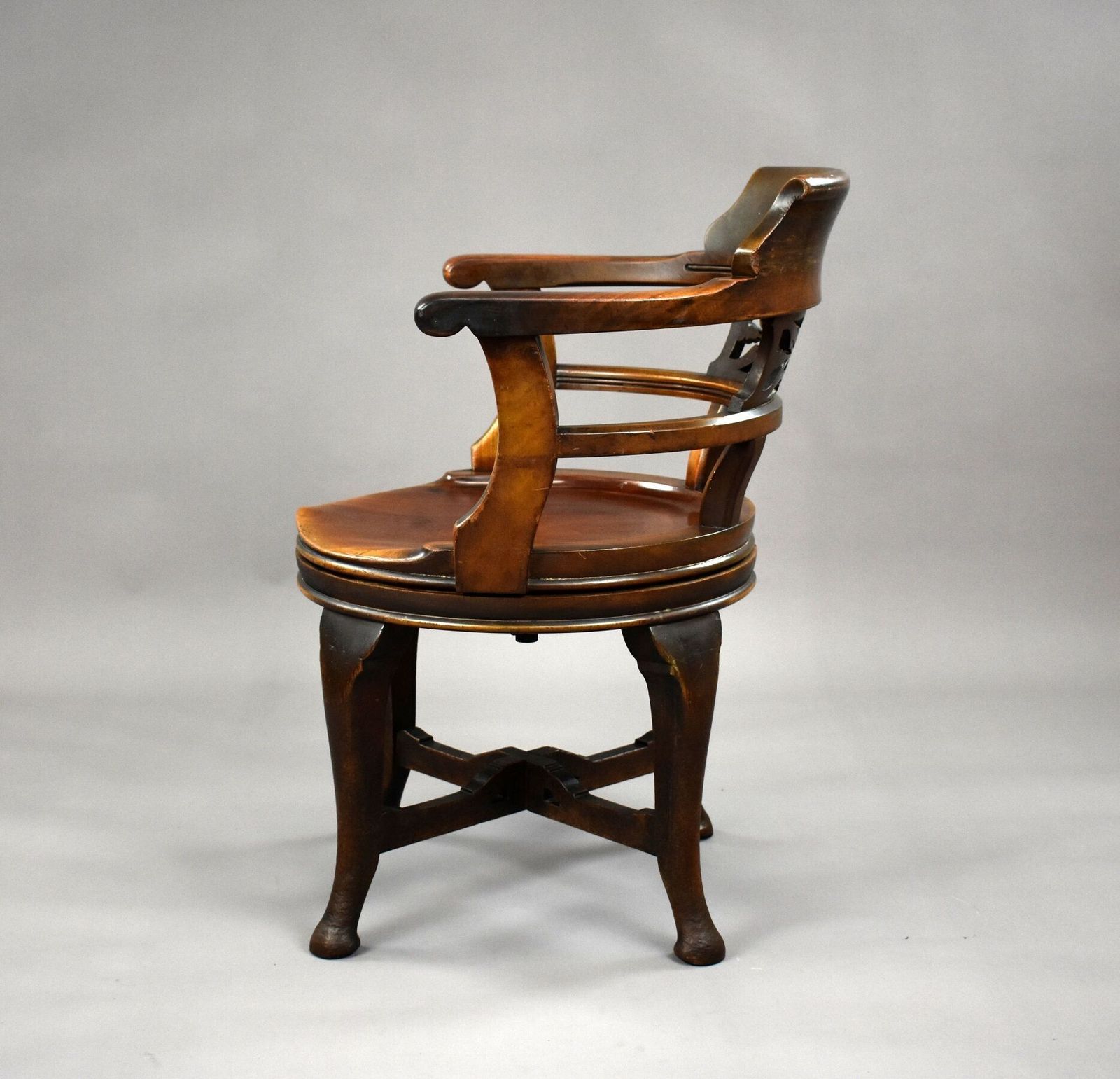 Edwardian Mahogany Desk Chair, 1900s photo buy