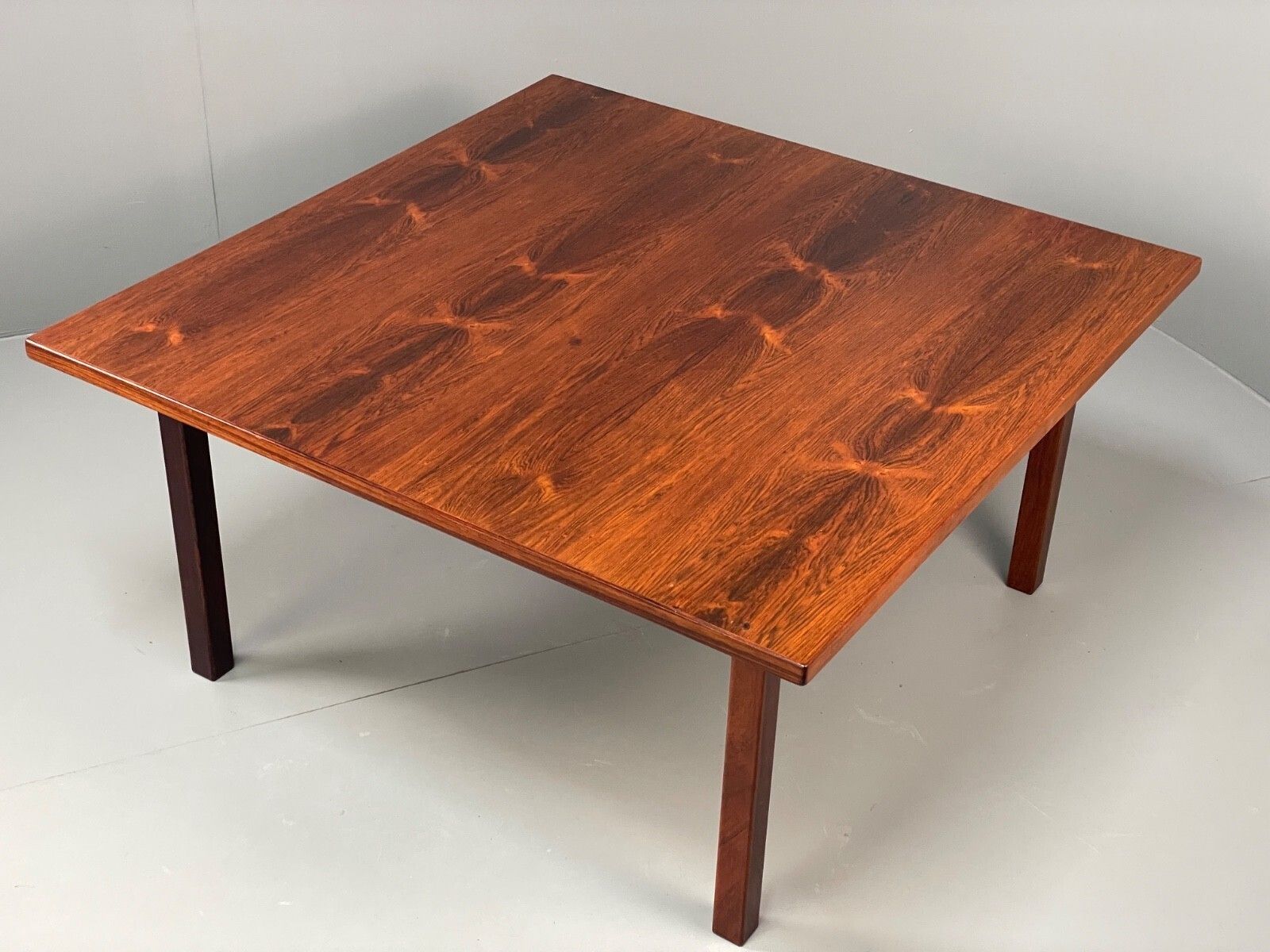 Vintage Square Coffee Table 1960s Swedish Mid Century Removable Leg