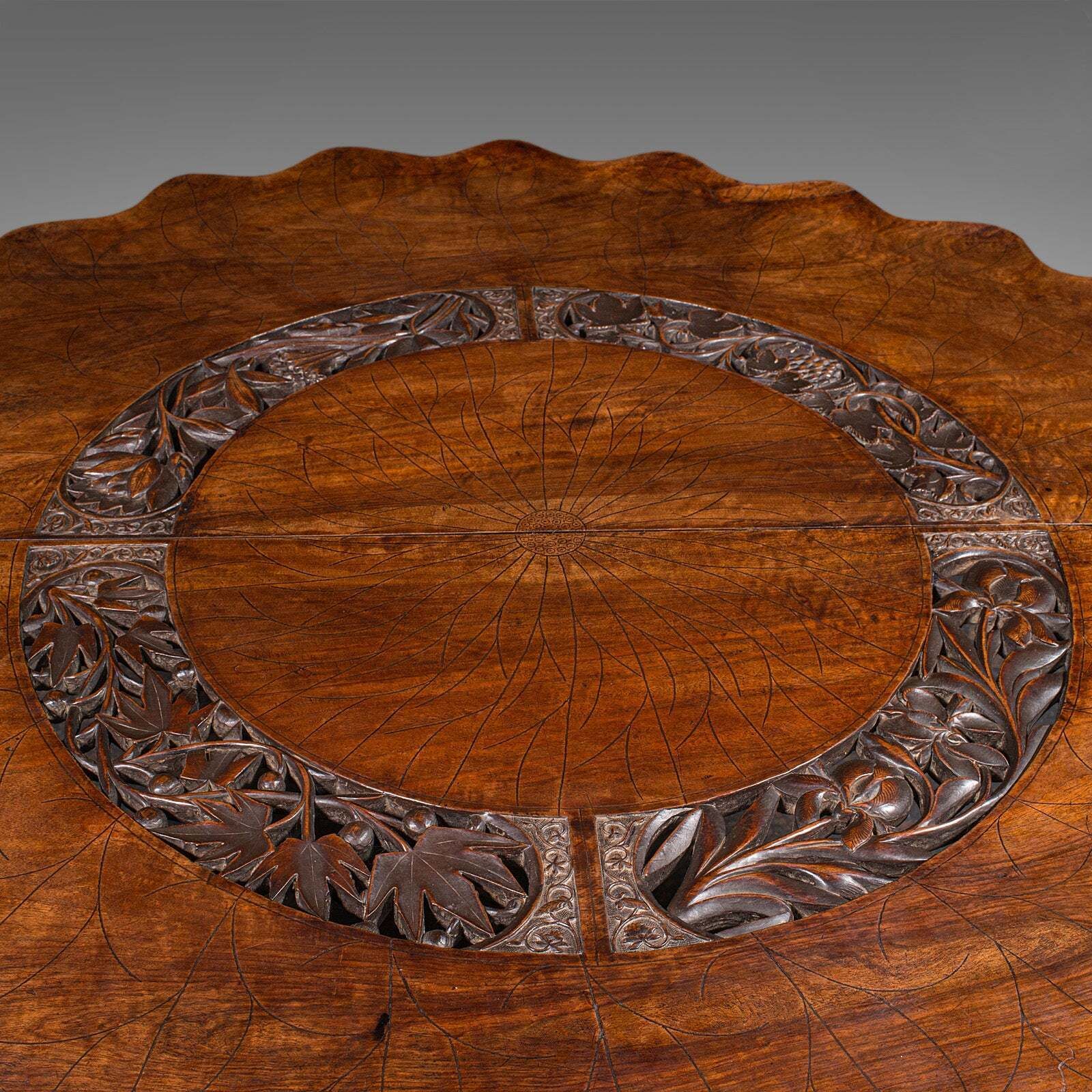 Antique Campaign Silver Table, Anglo Indian, 4 Seat, Dining, Colonial, Victorian photo buy