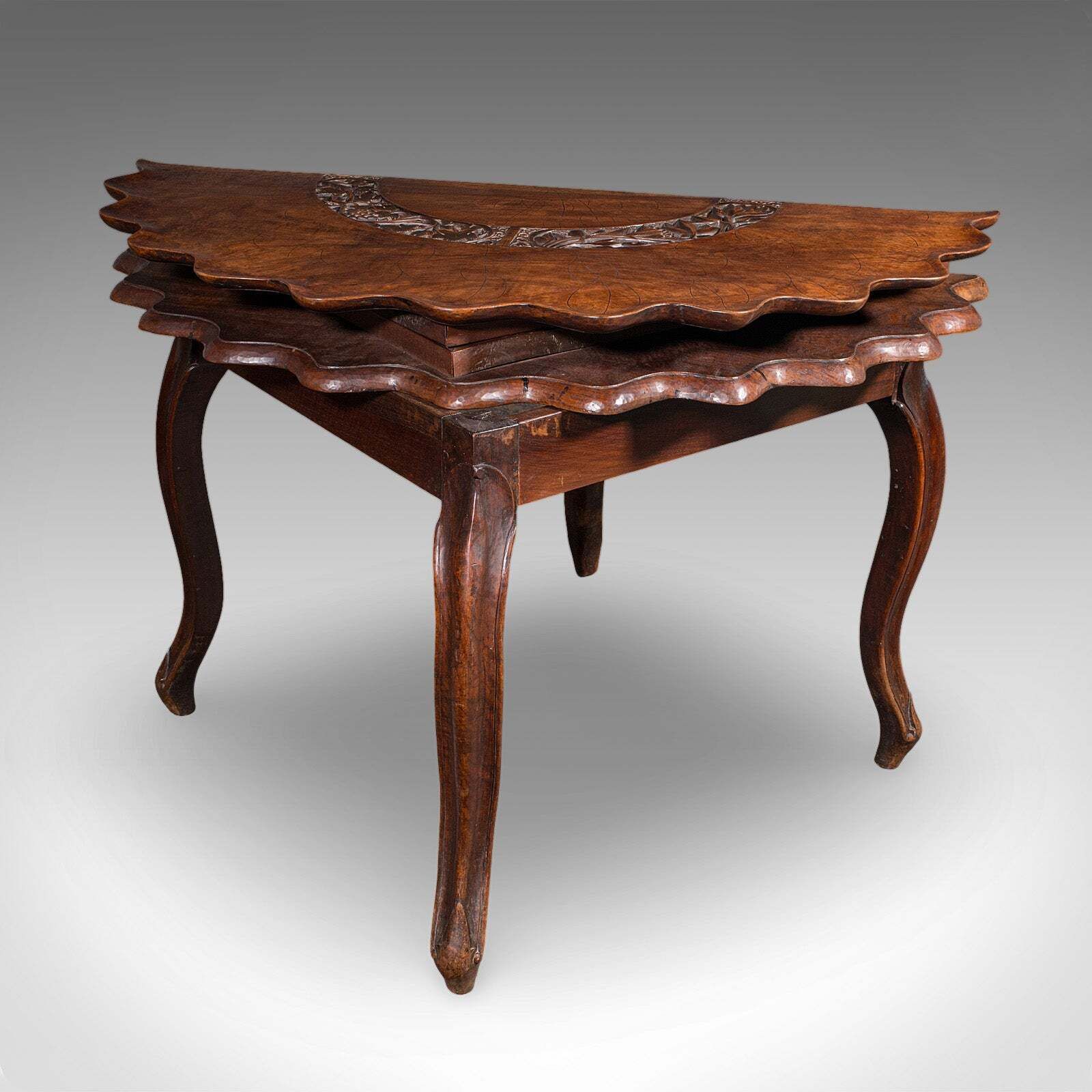photo for sale Antique Campaign Silver Table, Anglo Indian, 4 Seat, Dining, Colonial, Victorian