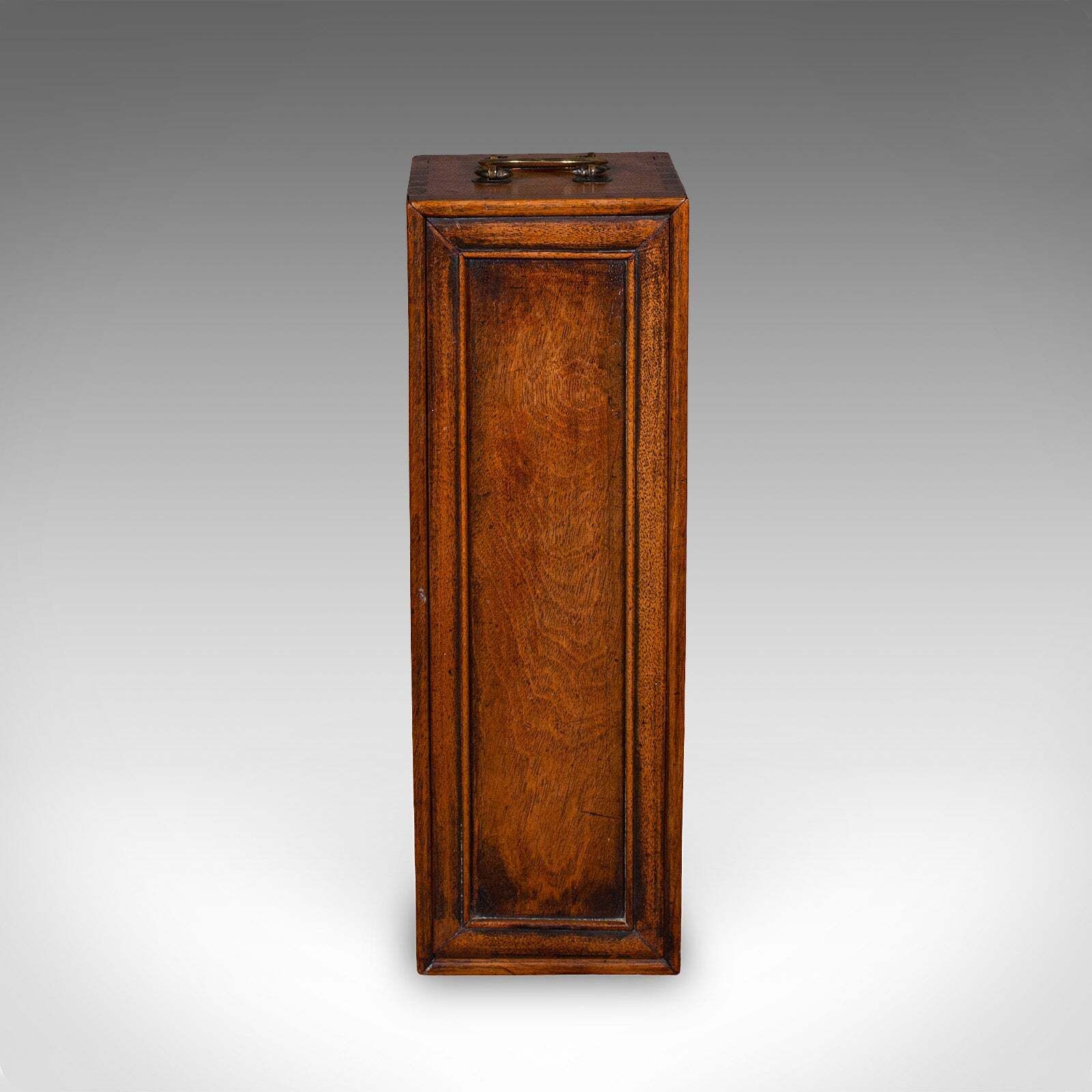 Antique Wine Bottle Presentation Case, English, Champagne Magnum Box, Regency photo Home Decor
