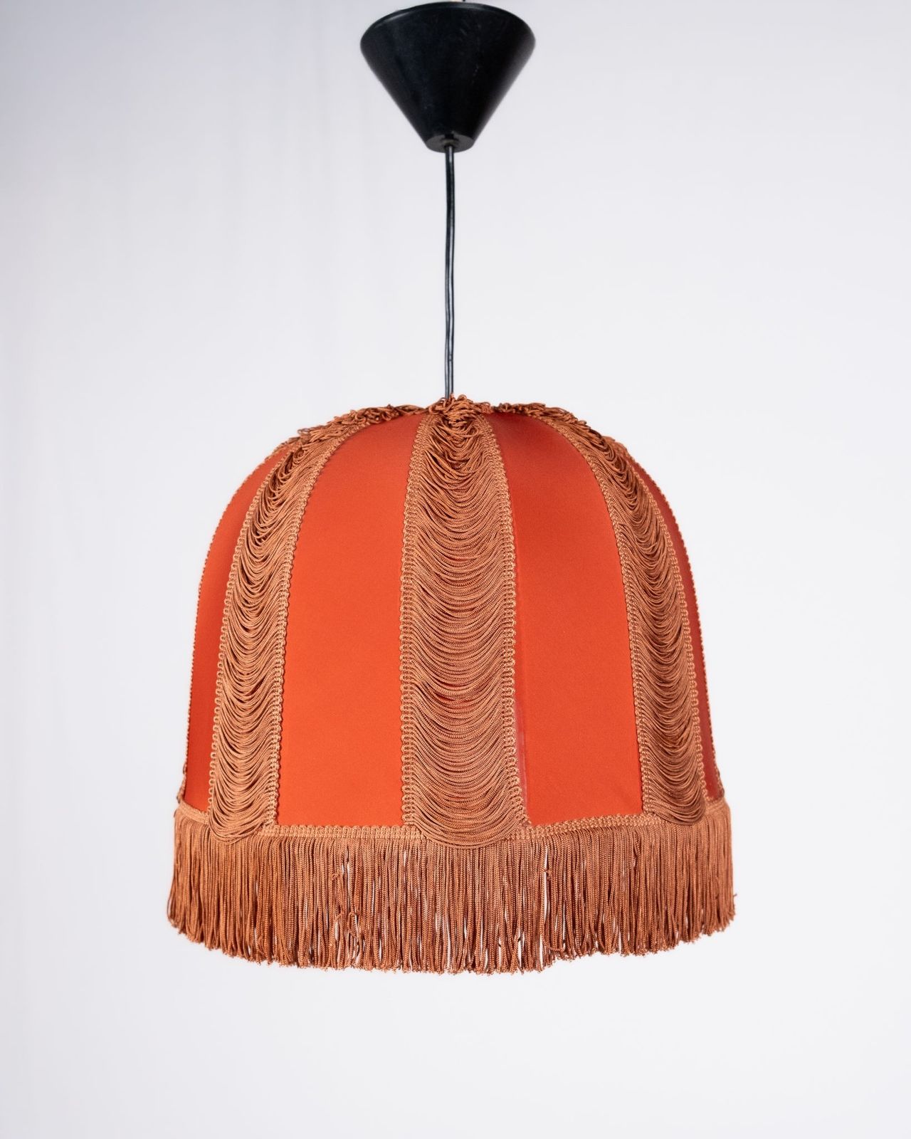 Pendant Lamp With Draped Trimmings And Fringes, Belle époque Style, France, 1970s photo furniture