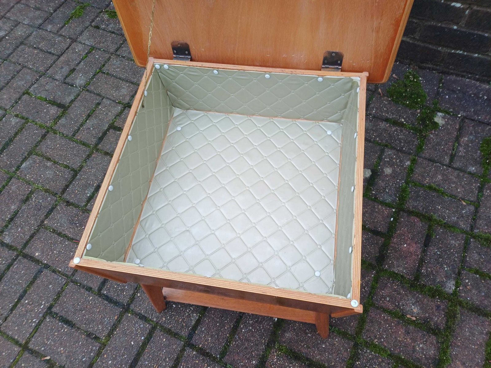 1960s Vintage Retro Workbox Coffee Table With Lift Up Lid, Storage Compartment & Lower Shelf | Mid Century Design photo Furniture