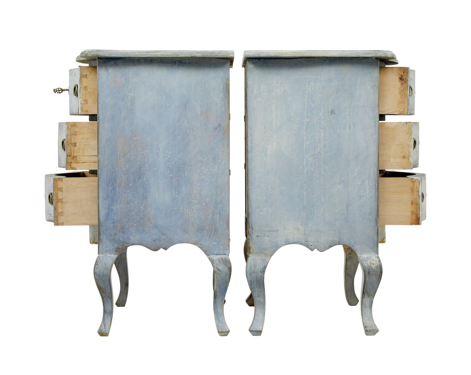 Pair Of 19th Century Painted Swedish Commodes photo Furniture