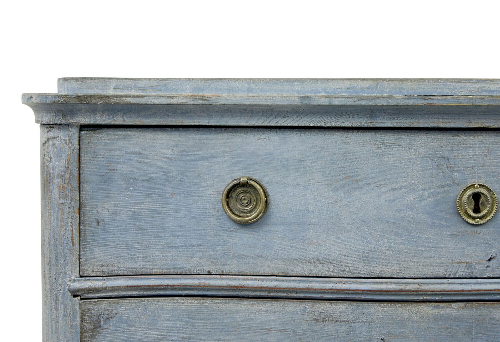 Swedish Pair Of 19th Century Painted Serpentine Shaped Chest Of Drawers photo 6925.0