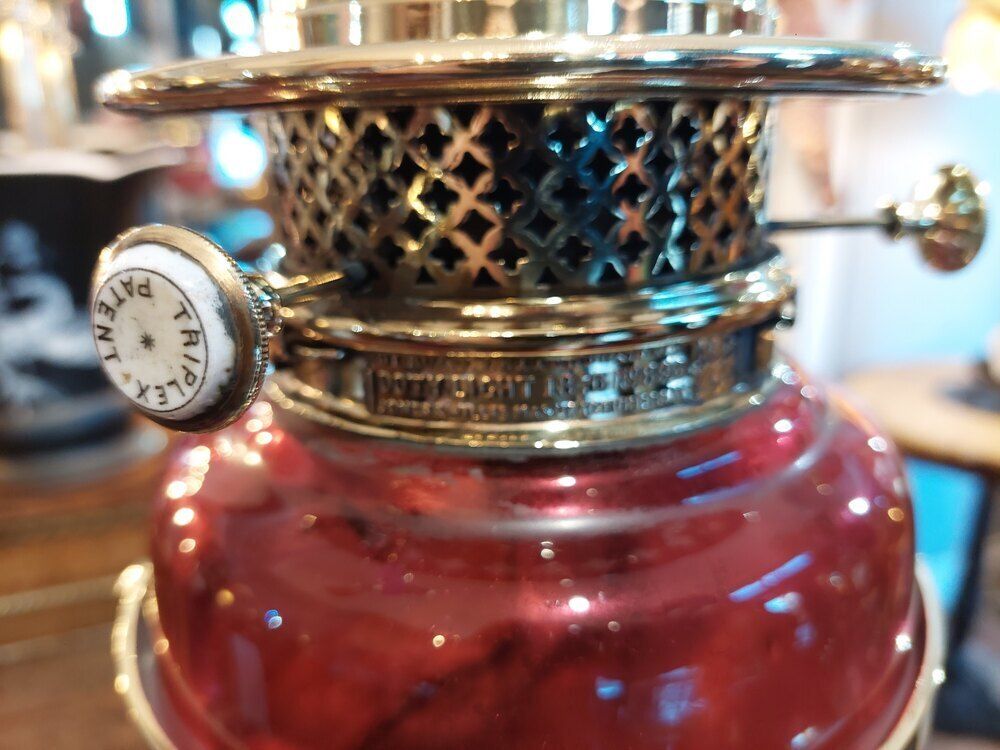 Late 19thc Brass & Copper Floor Standing Lamp photo 1250.0