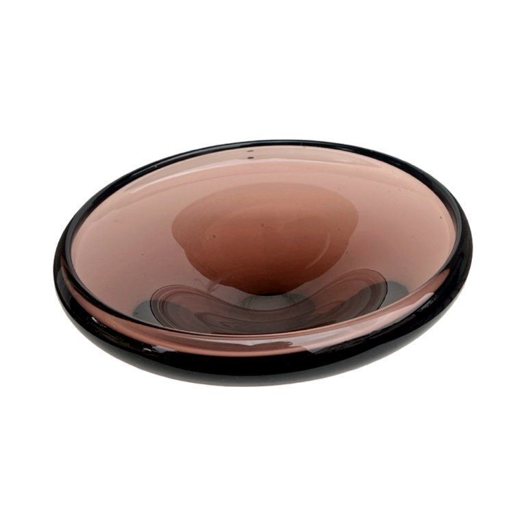 Ashtray, Decorative Bowl Designed By M. Klinger, železný Brod Glass, Czechoslovakia 1960s. photo for sale