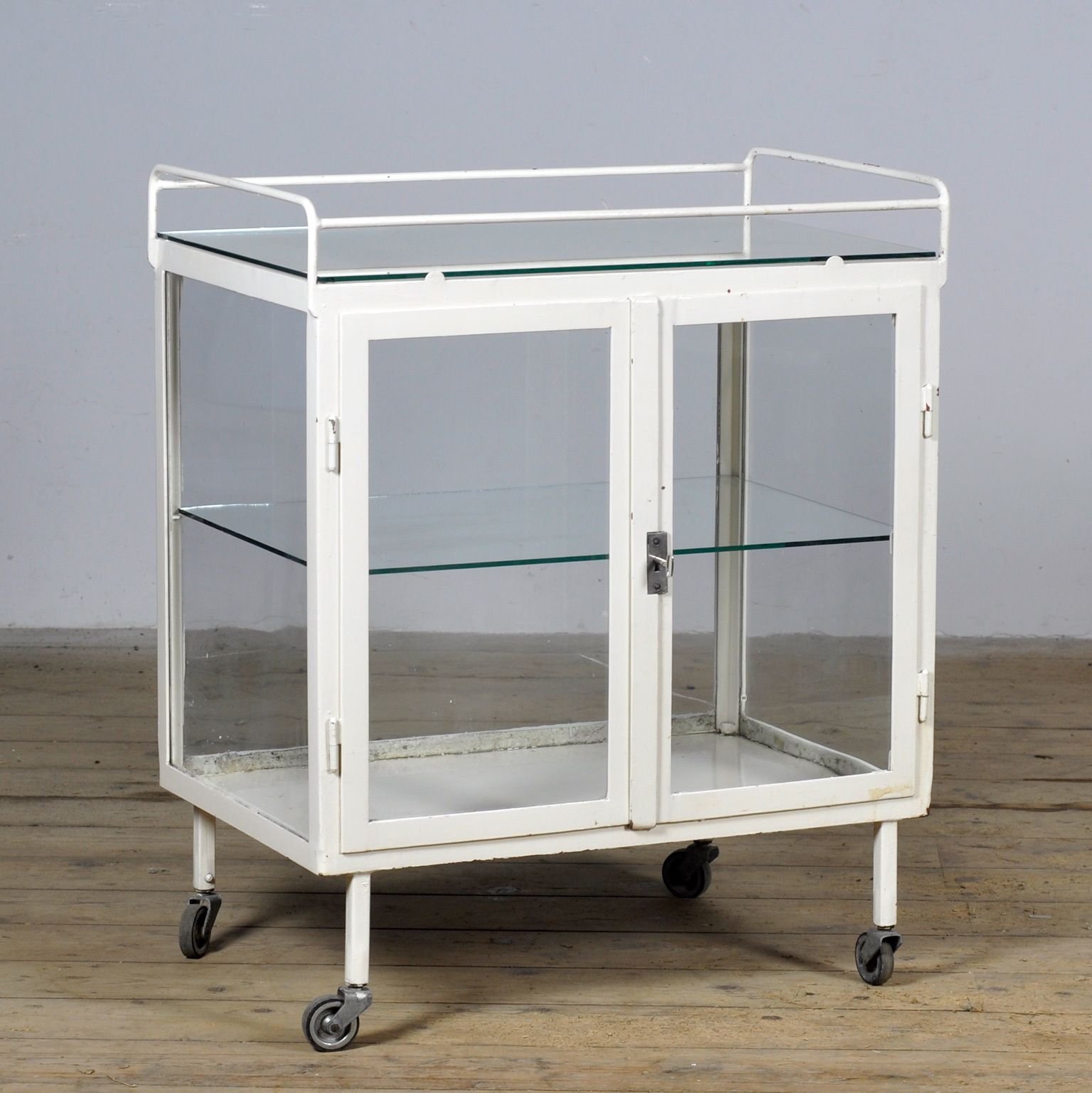Medical Showcase / Trolley, 1940s photo furniture