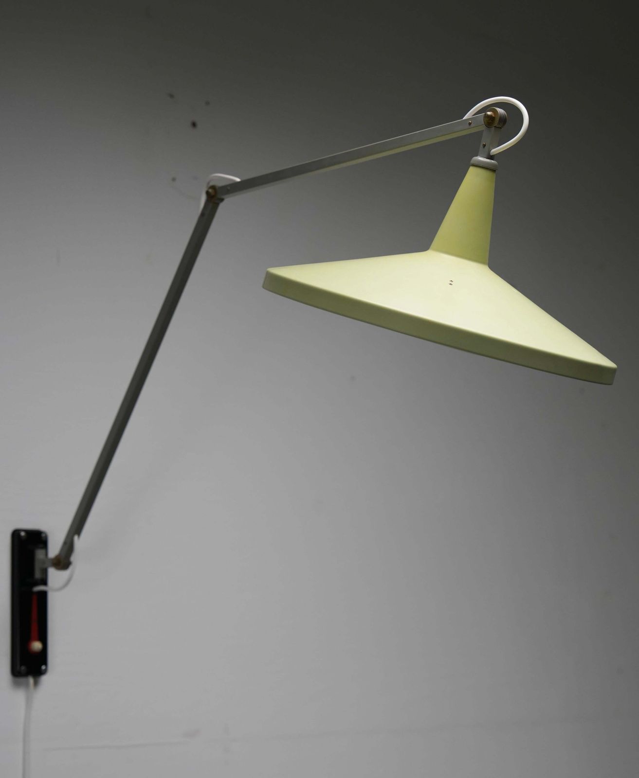 'Panama' Lamp By Rietveld And Cordemeyer In Original Painted Metal, 1955 photo vinterior