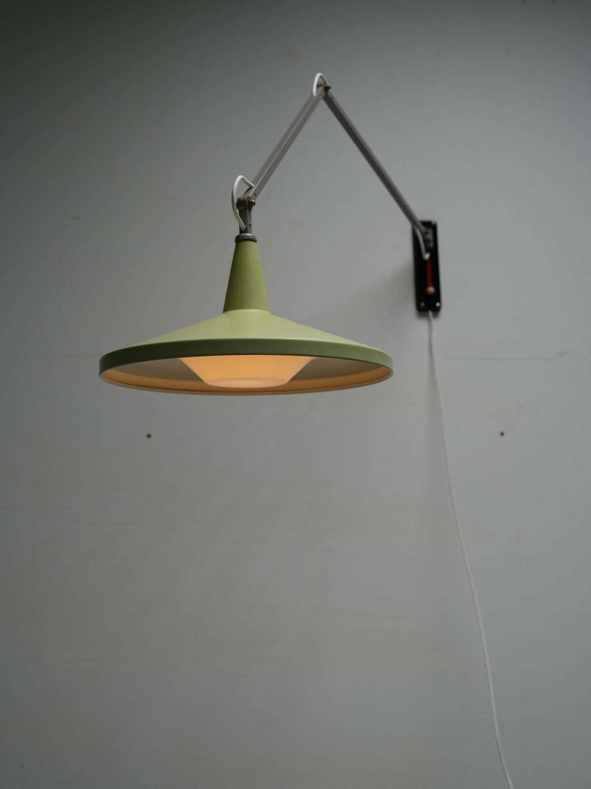 'Panama' Lamp By Rietveld And Cordemeyer In Original Painted Metal, 1955 photo vintage