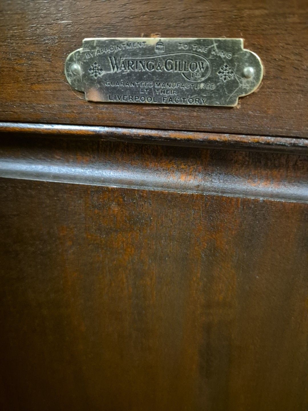 Edwardian Mahogany Sideboard With Double Door Cupboard By Waring & Glllow photo vinterior