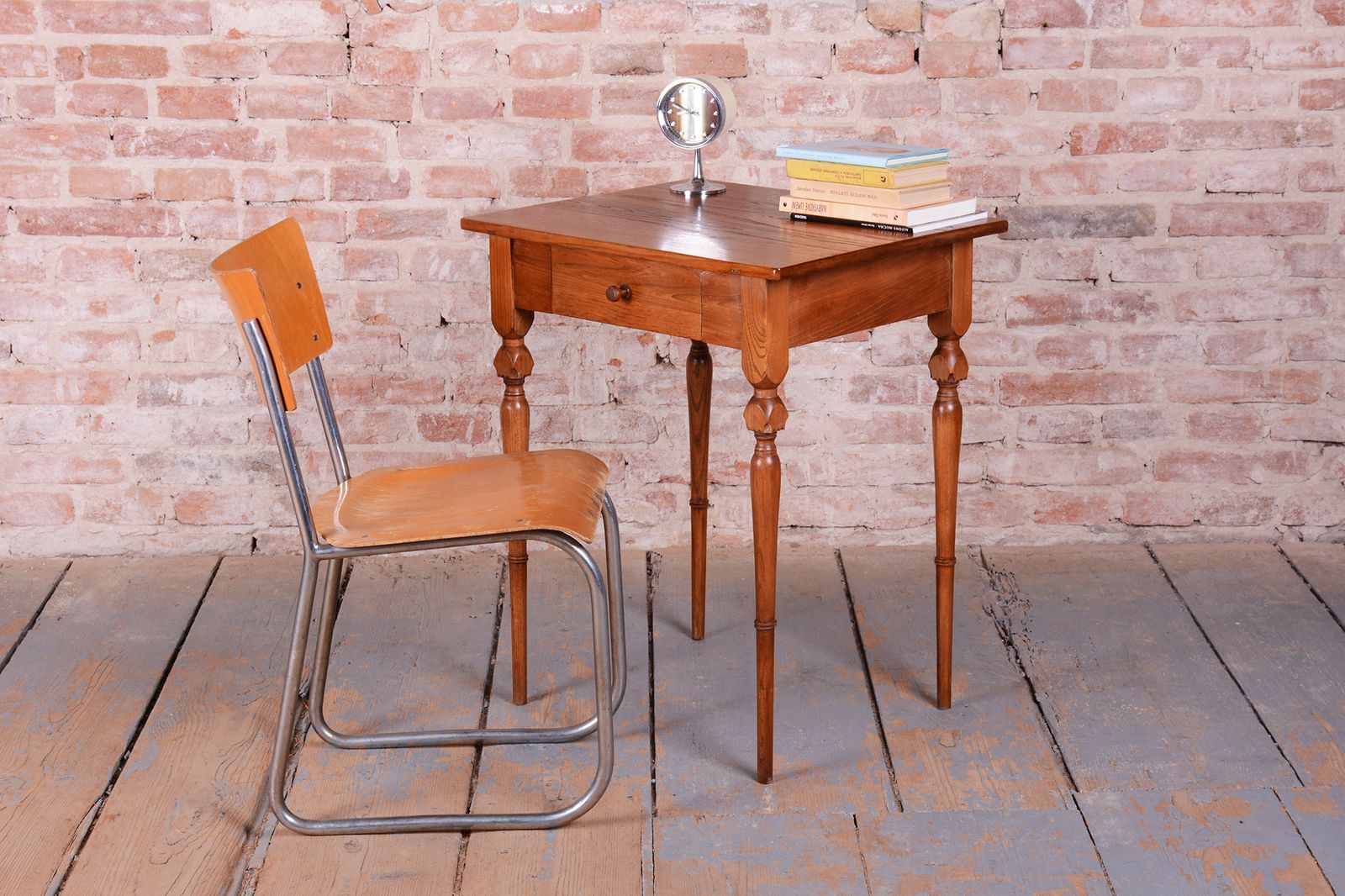 photo for sale Restored Biedermeier Side Table, Ash, Elm, Revived Polish, Czech, 1810s