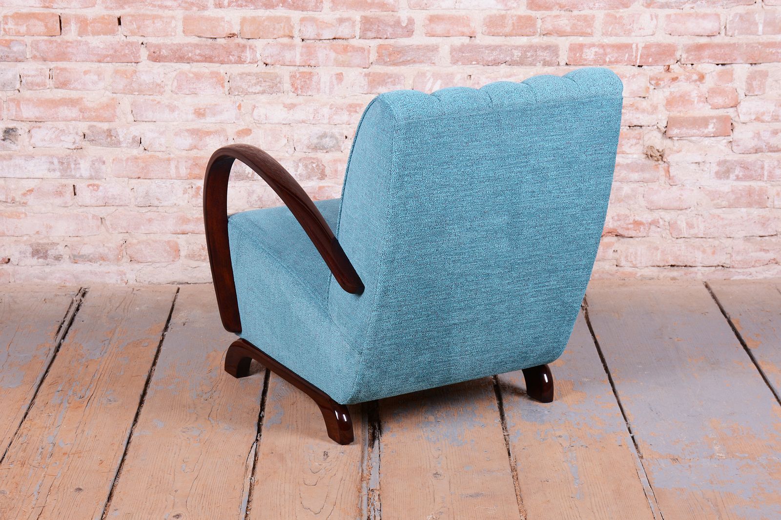 Pair Of Restored Art Deco Armchairs, By J. Halabala, Up Zavody, Czech, 1930s photo furniture