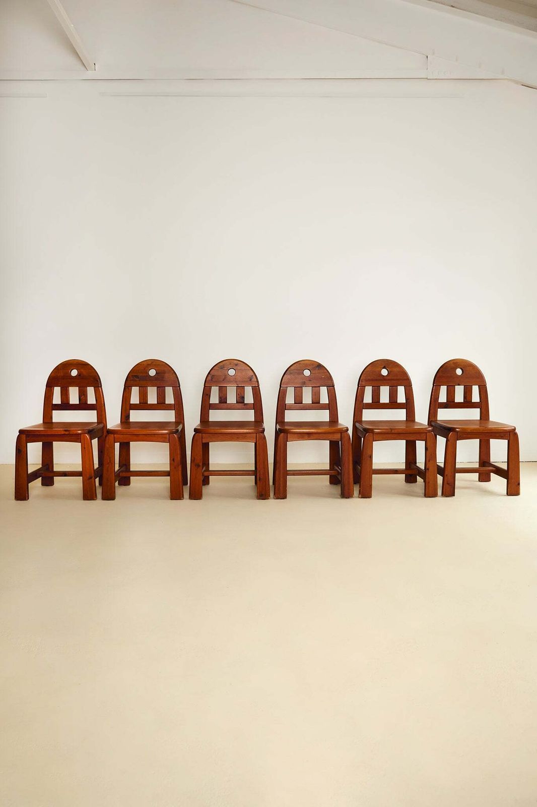 Brutalist Dining Chairs By Wasa Möbel (Set Of 6), 1970s