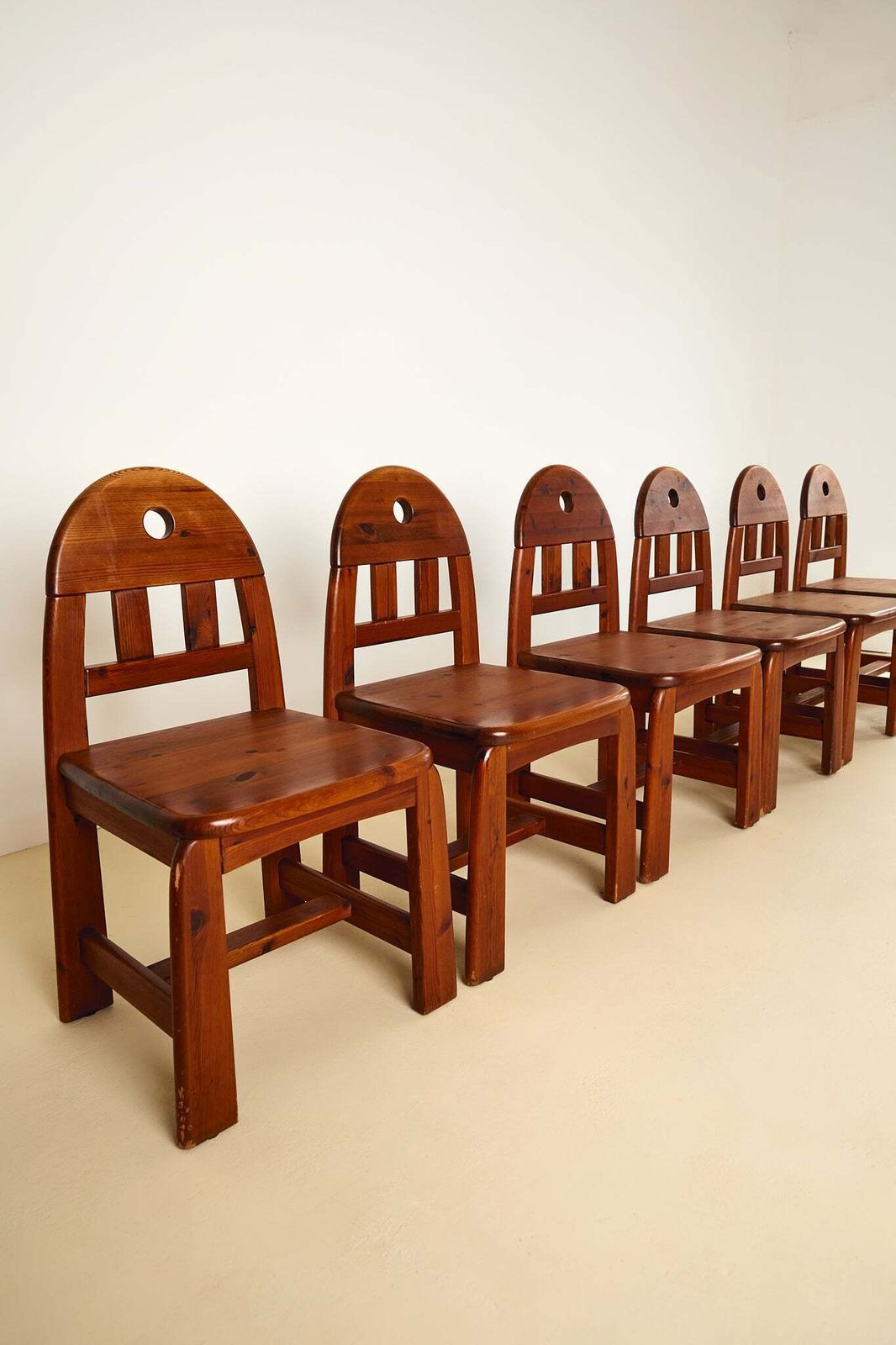 Brutalist Dining Chairs By Wasa Möbel (Set Of 6), 1970s photo furniture