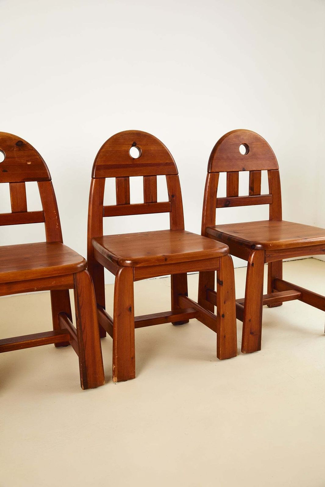 Brutalist Dining Chairs By Wasa Möbel (Set Of 6), 1970s photo for sale