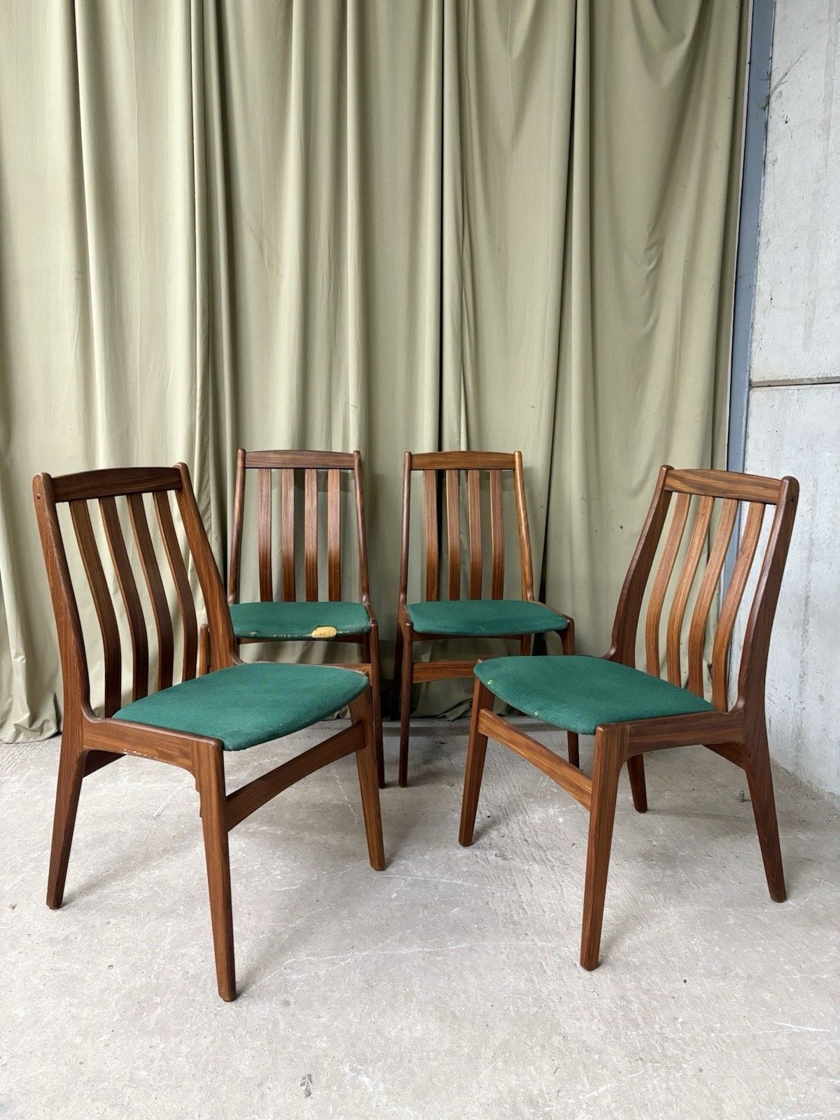 Vtg Mid Century 4 Schonning & Elgaard Danish Dining Chairs Retro Scandi R1005 photo Furniture