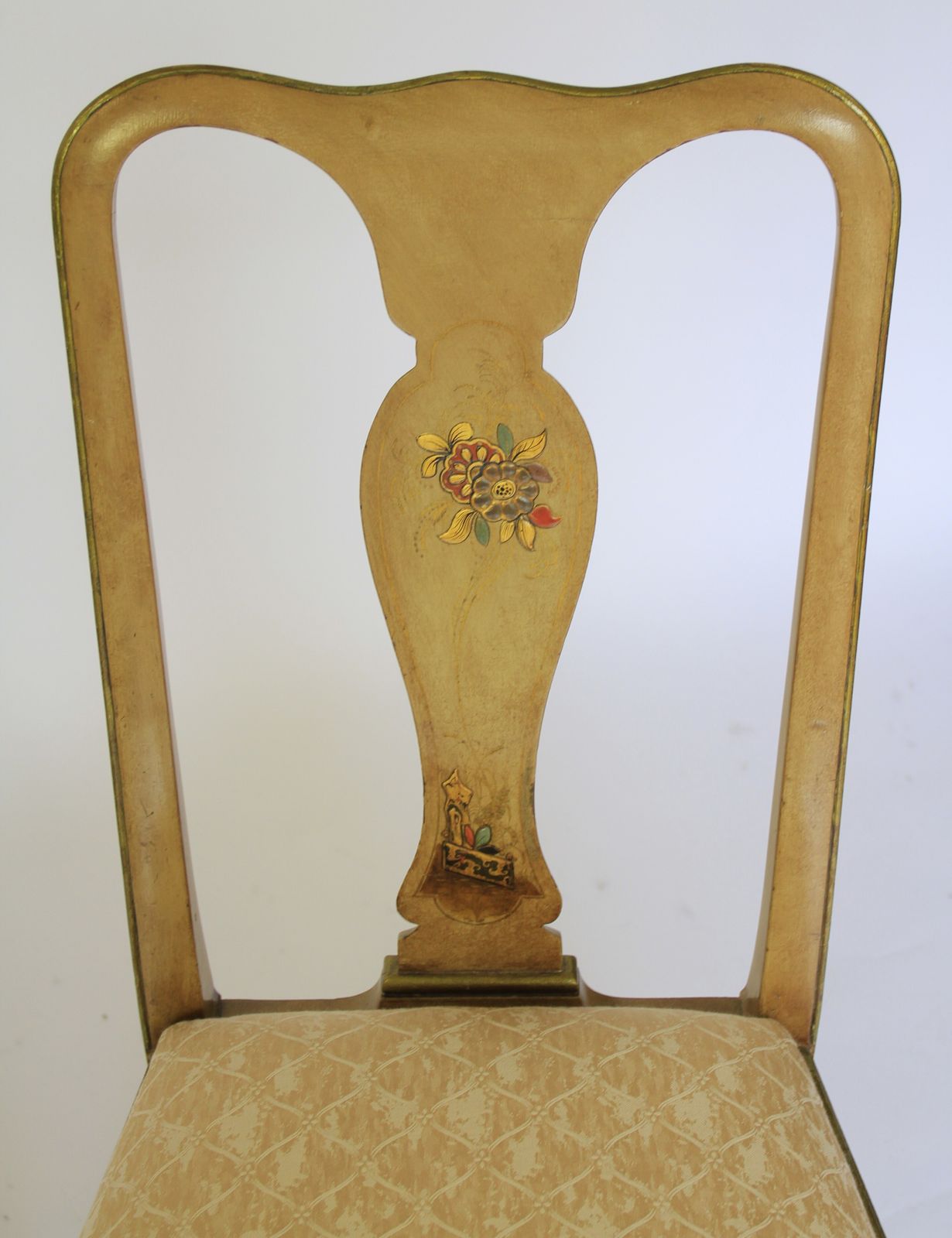 Fine Pair Chinoiserie Decorated Side Chairs Circa 1900 photo furniture