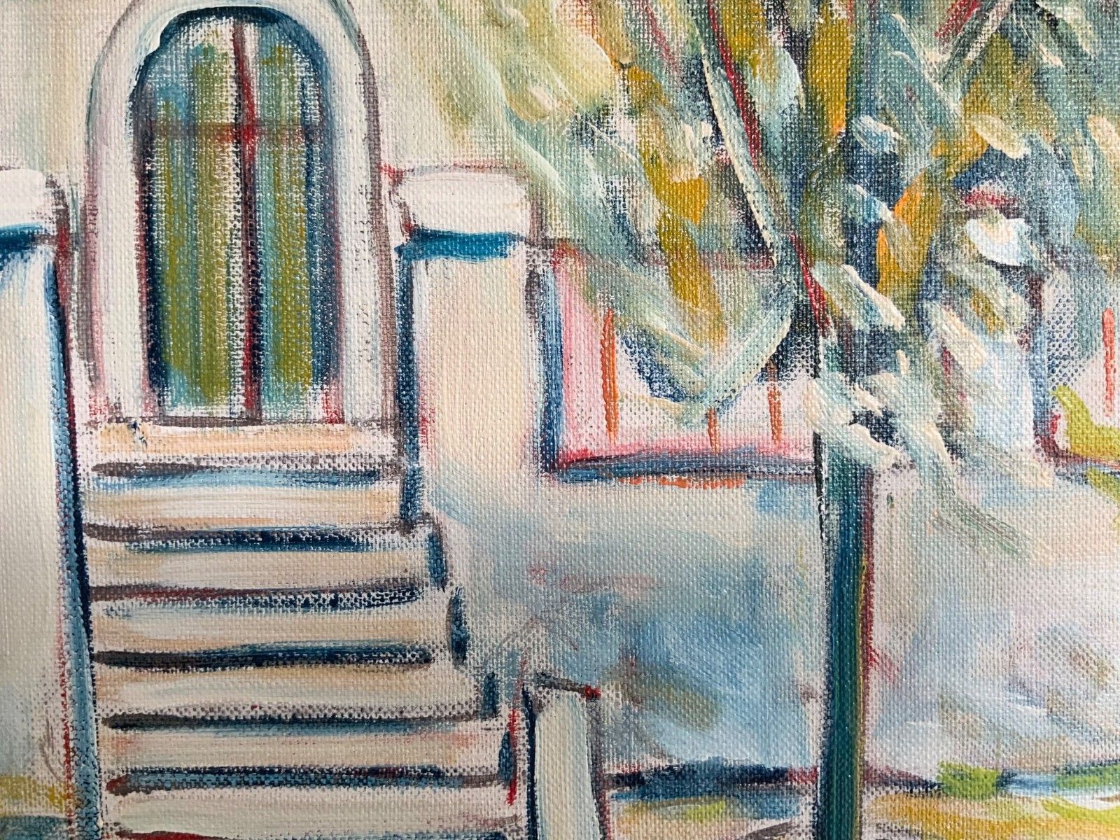 Original Swedish Oil On Canvas, Italy By Gunnar I. Erixon photo Art